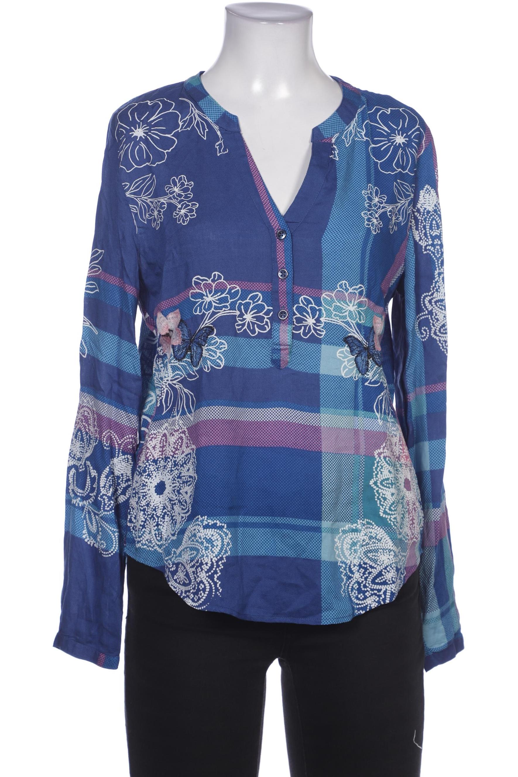 

Desigual Damen Bluse, blau, Gr. 36