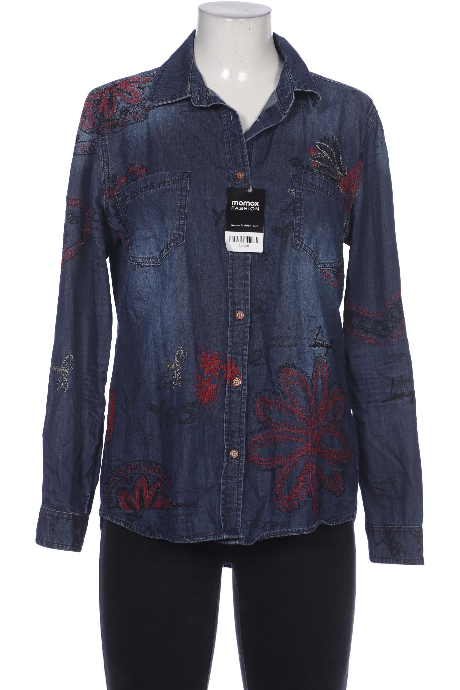 

Desigual Damen Bluse, marineblau, Gr. 42