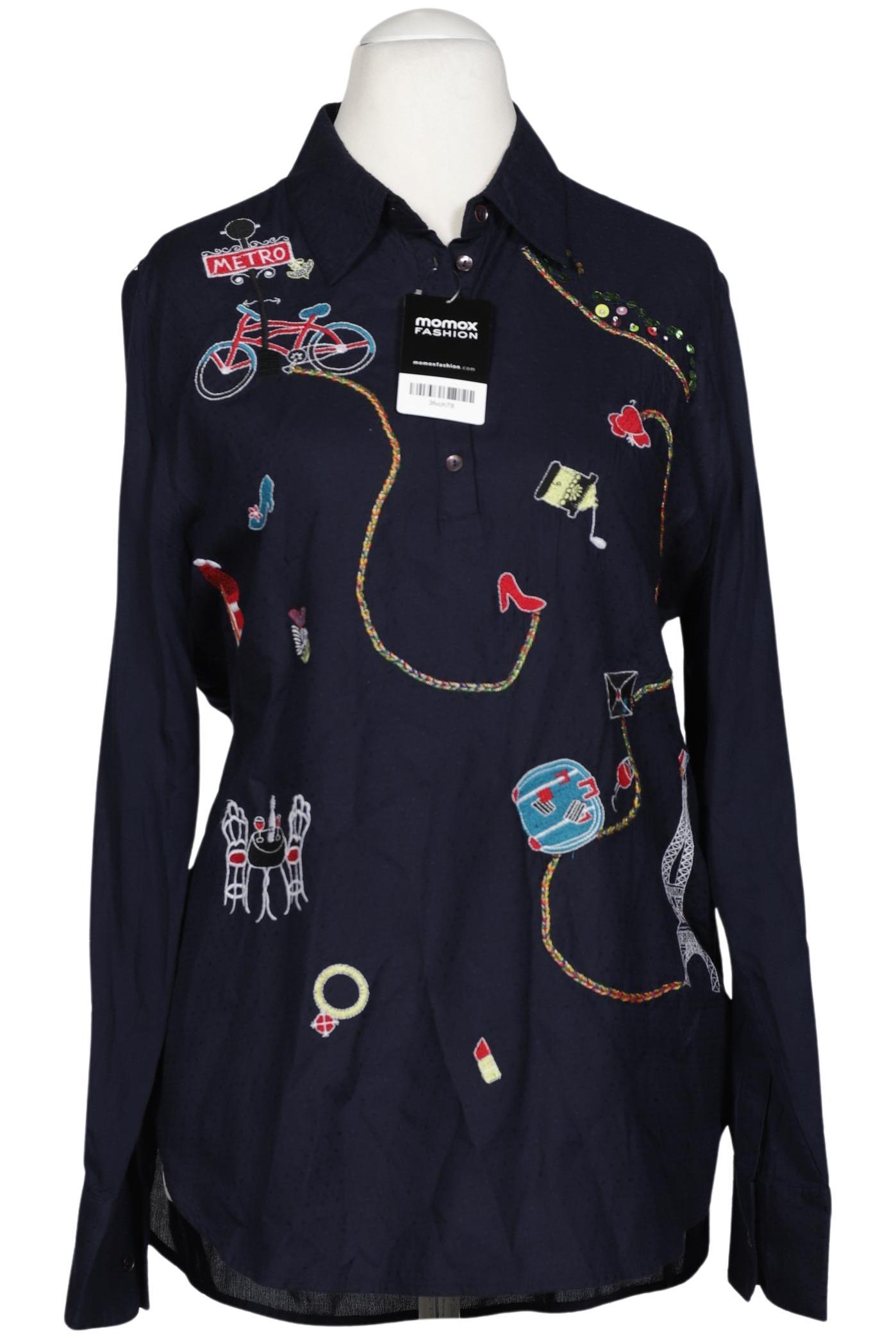 

Desigual Damen Bluse, marineblau, Gr. 42