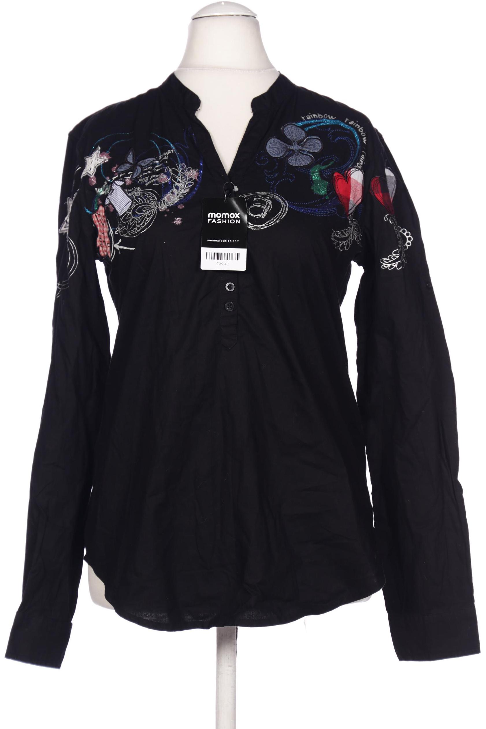 

Desigual Damen Bluse, schwarz, Gr. 38