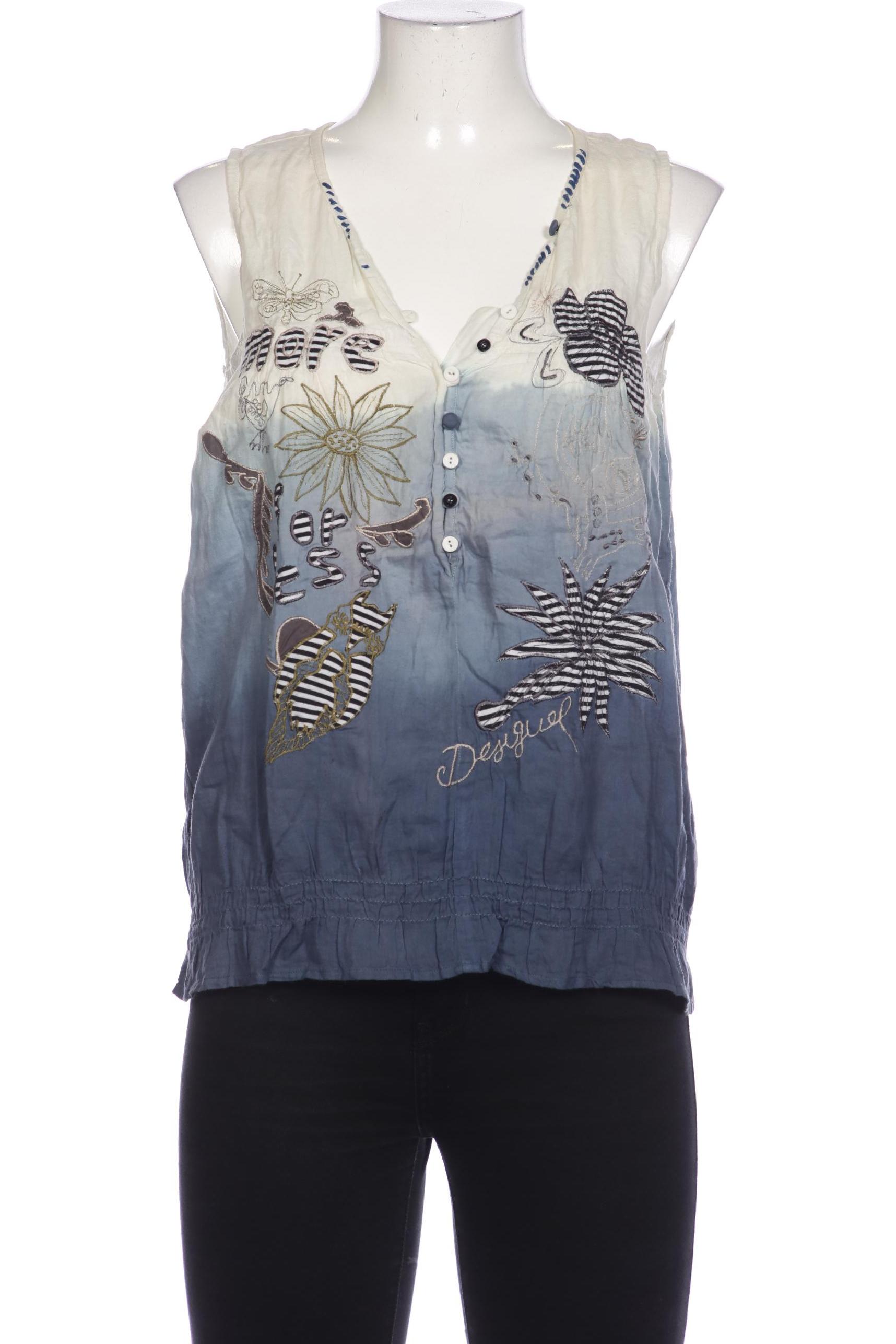 

Desigual Damen Bluse, blau, Gr. 38