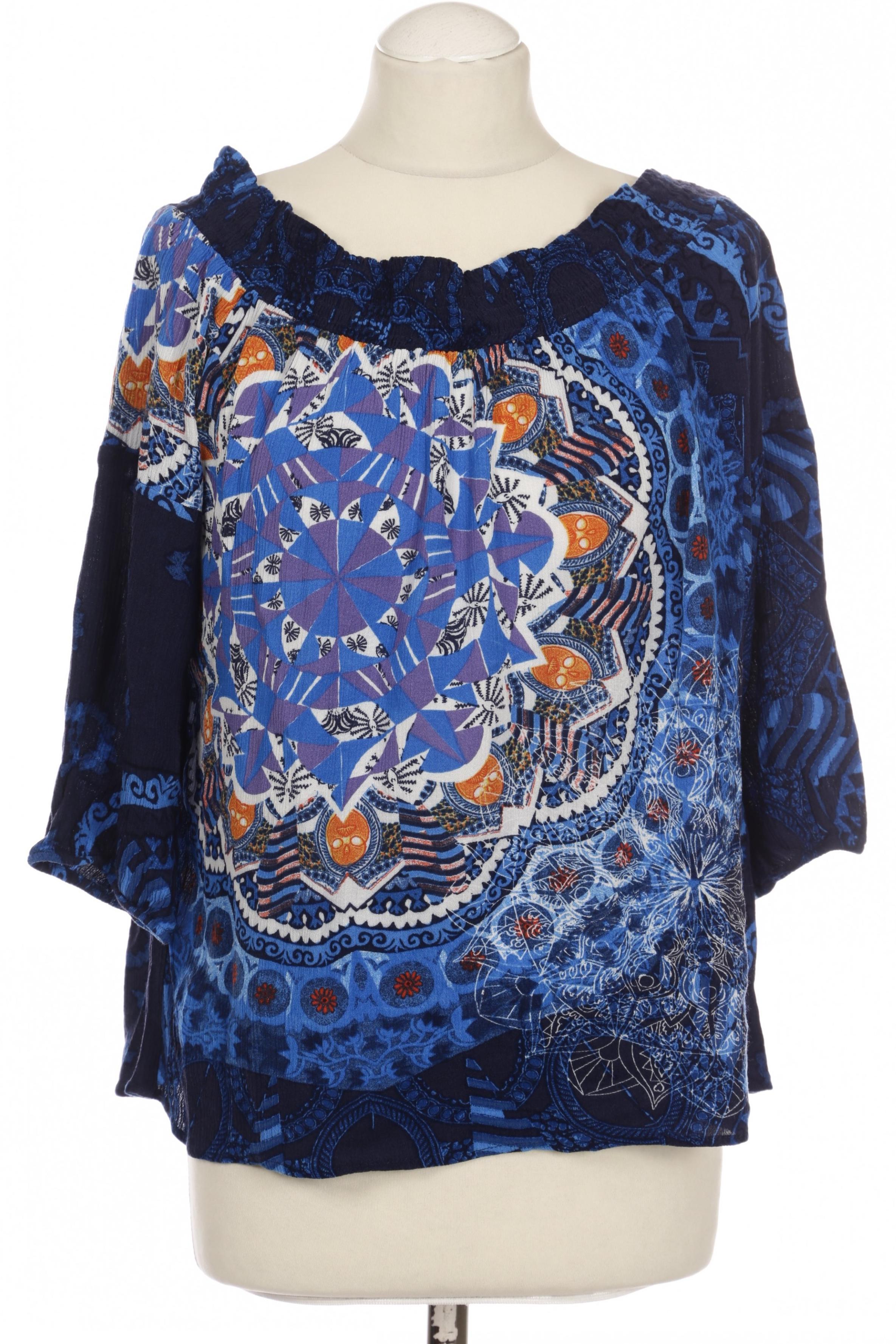 

Desigual Damen Bluse, blau, Gr.