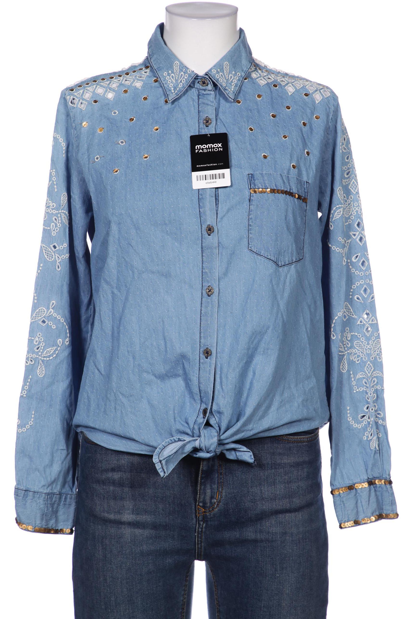 

Desigual Damen Bluse, blau, Gr. 38