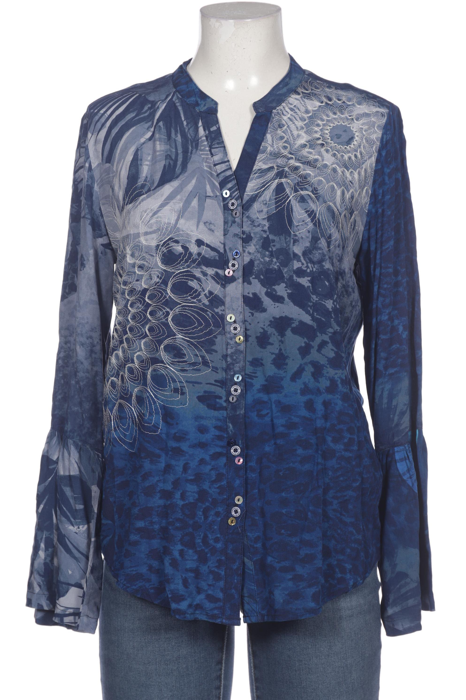 

Desigual Damen Bluse, blau, Gr. 42