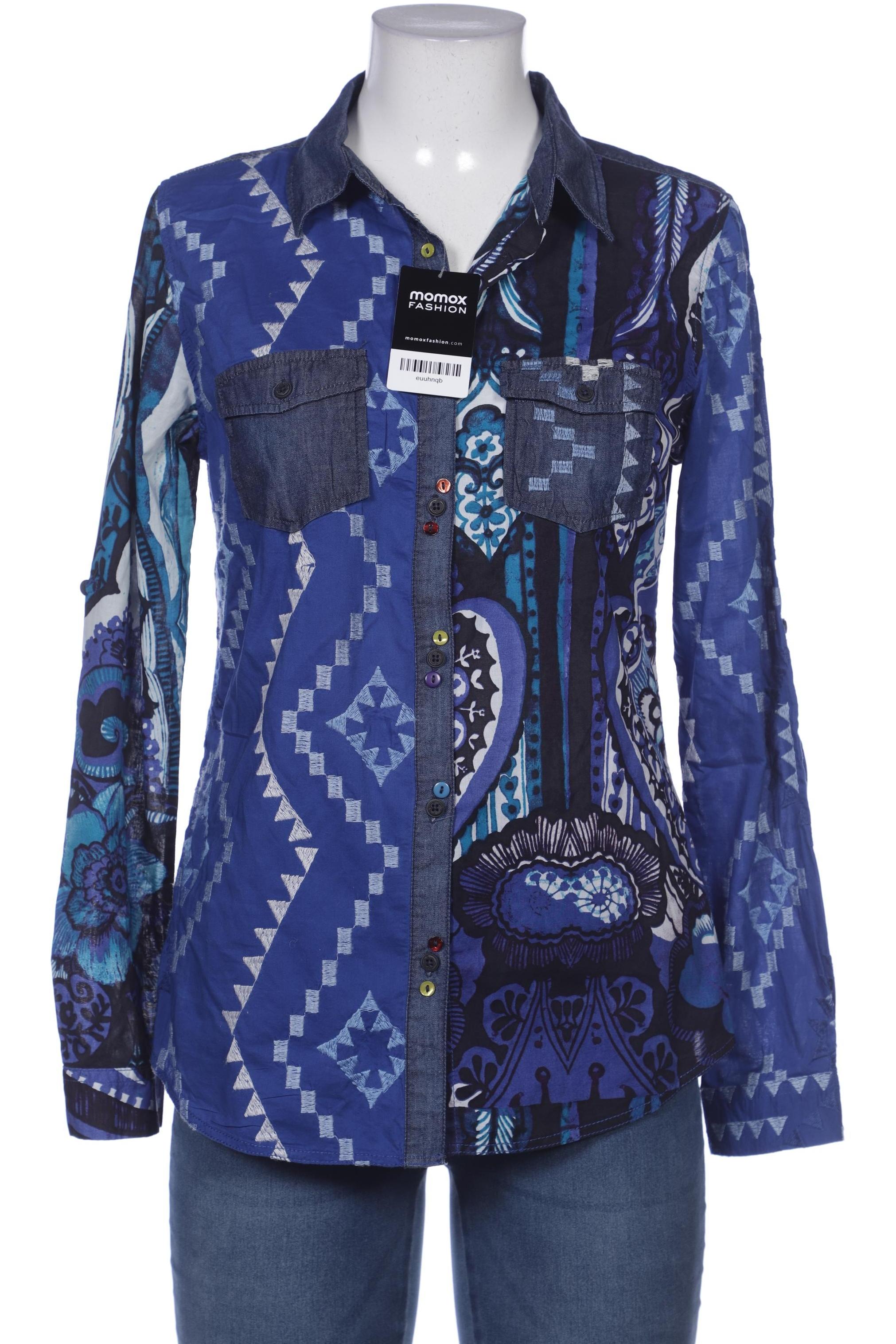 

Desigual Damen Bluse, blau, Gr. 42