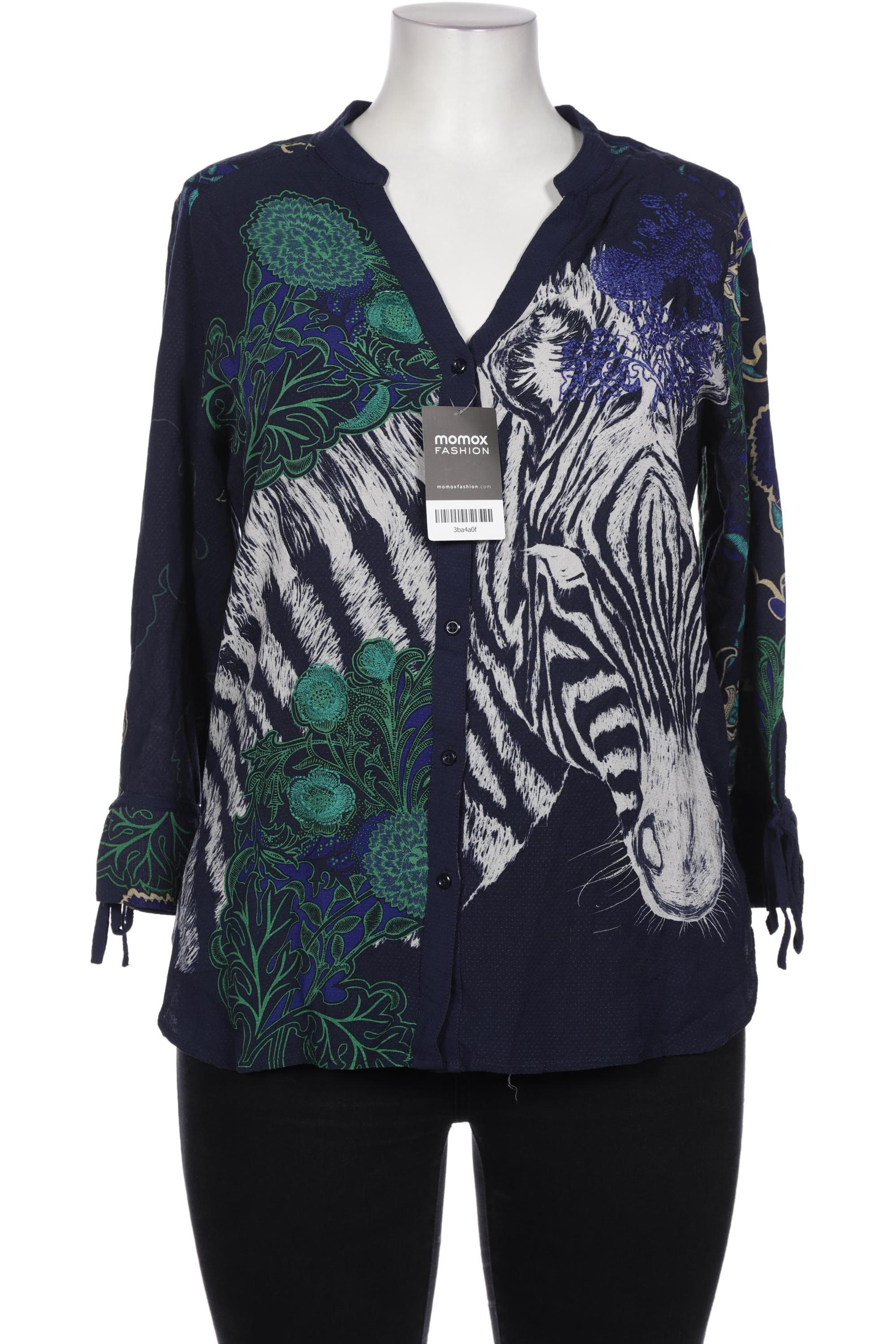

Desigual Damen Bluse, blau, Gr. 44