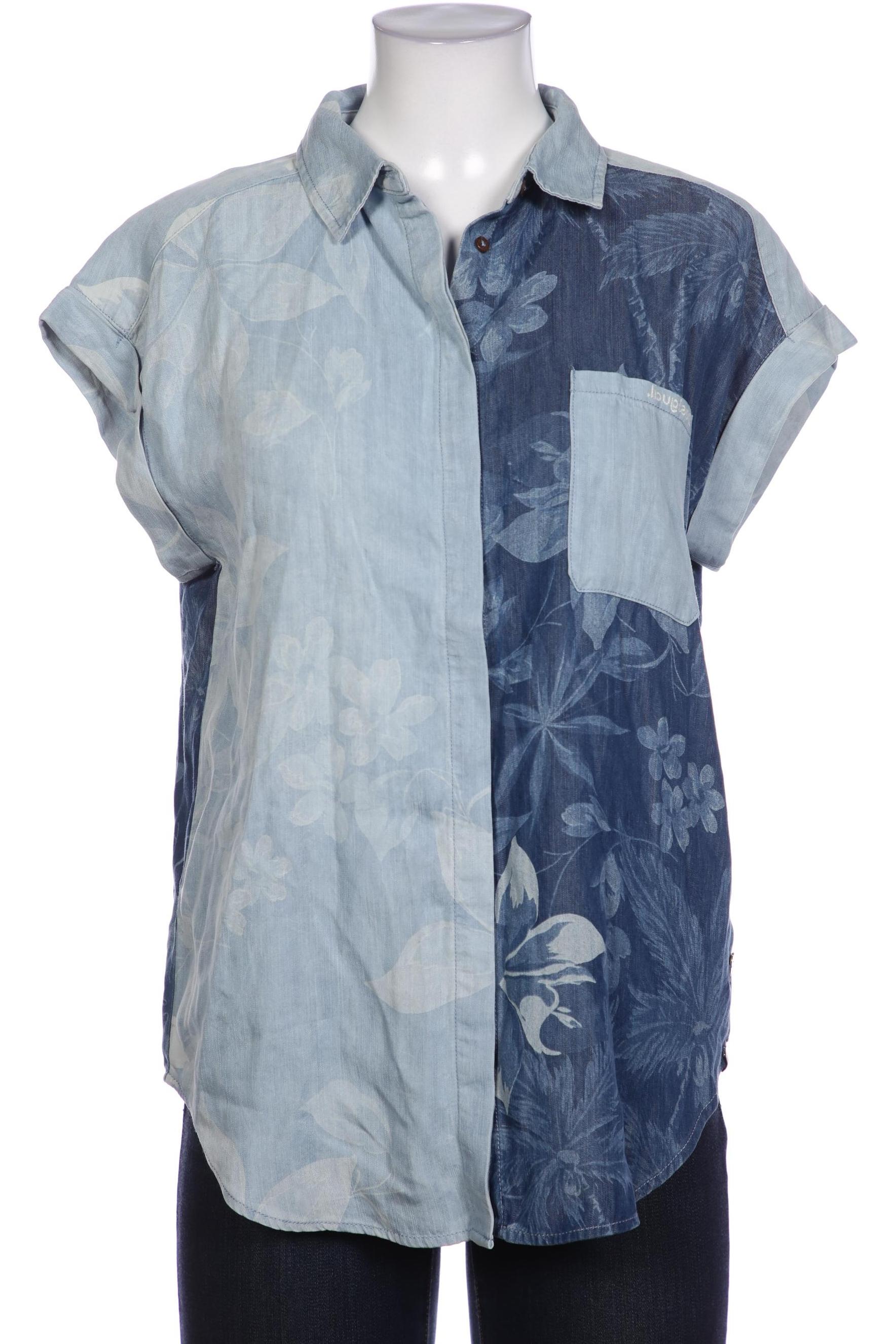 

Desigual Damen Bluse, blau, Gr. 36