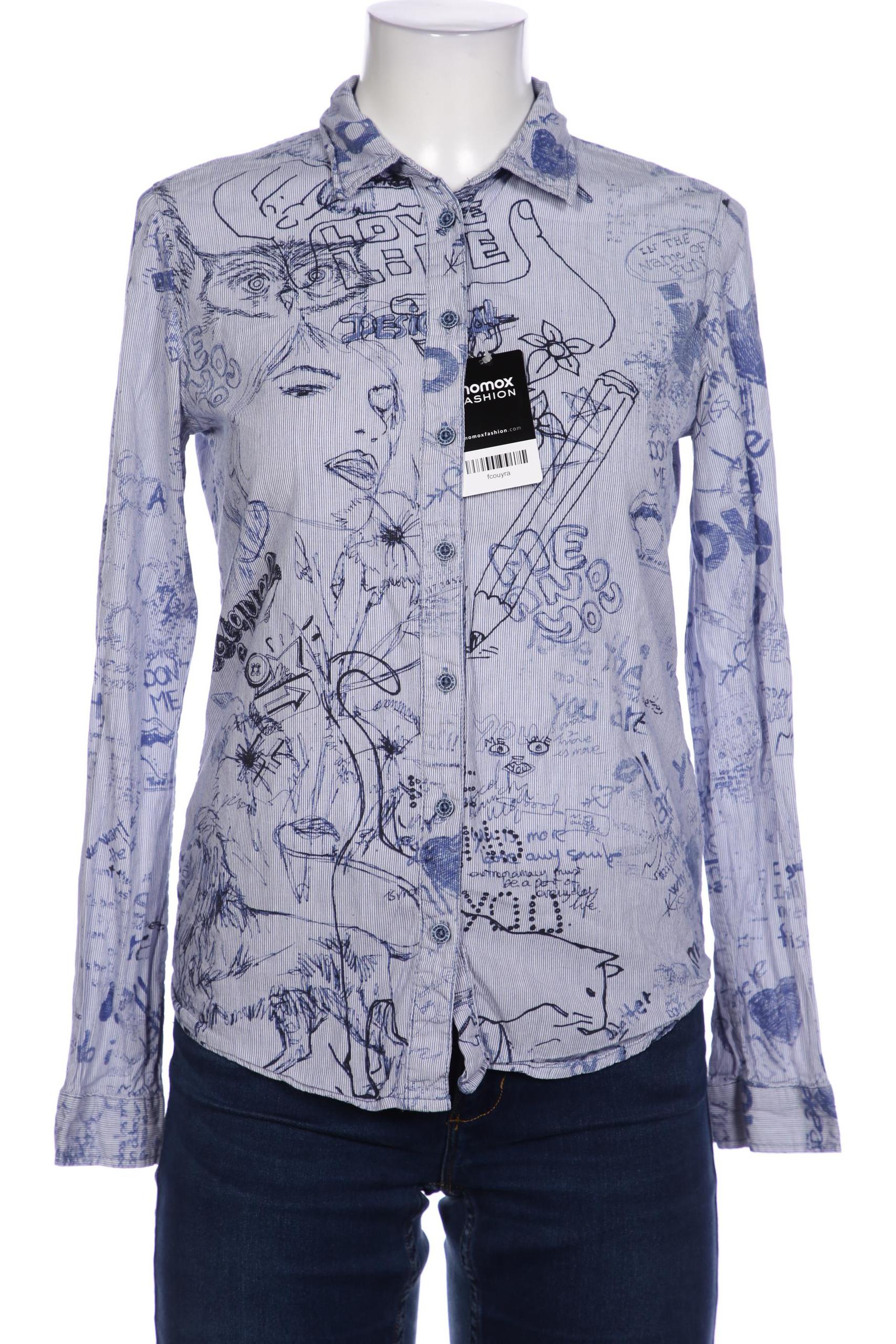 

Desigual Damen Bluse, blau, Gr. 38