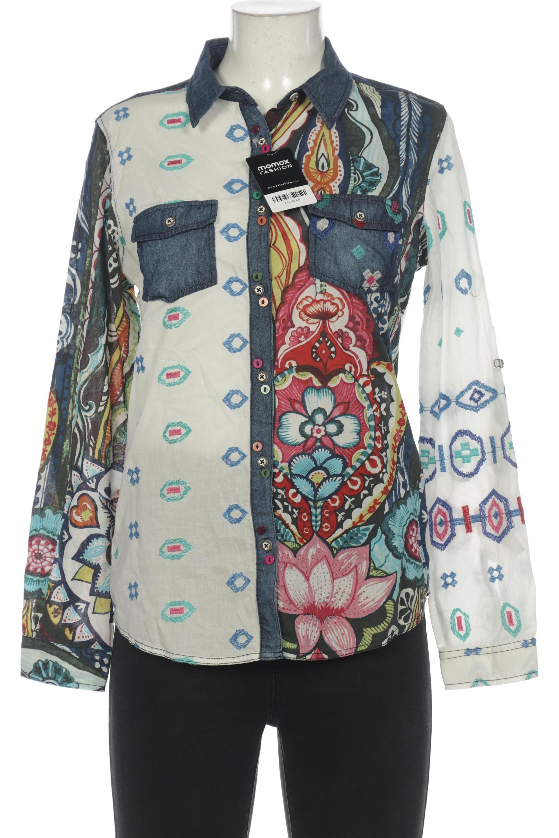 

Desigual Damen Bluse, blau, Gr. 42