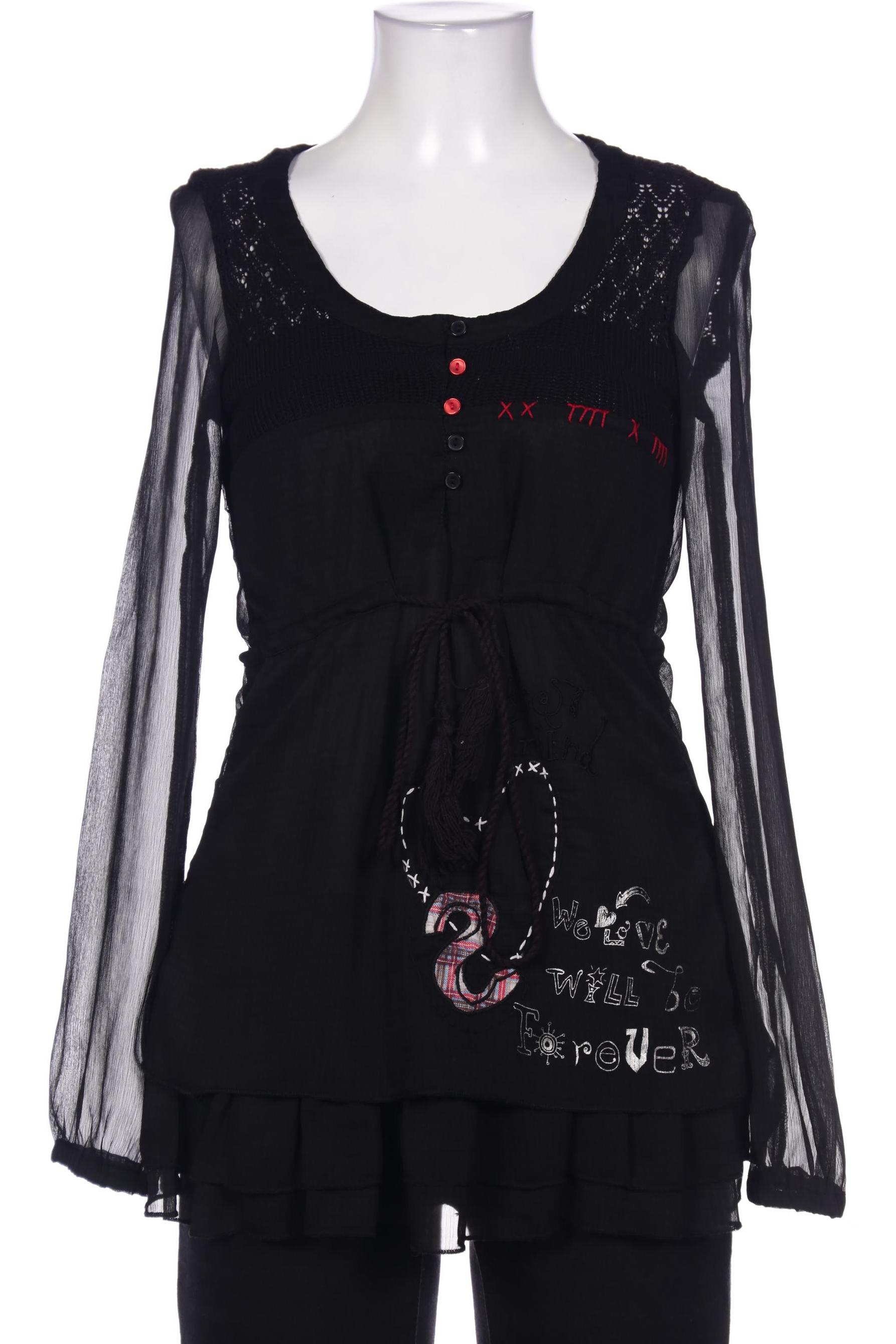 

Desigual Damen Bluse, schwarz, Gr. 34