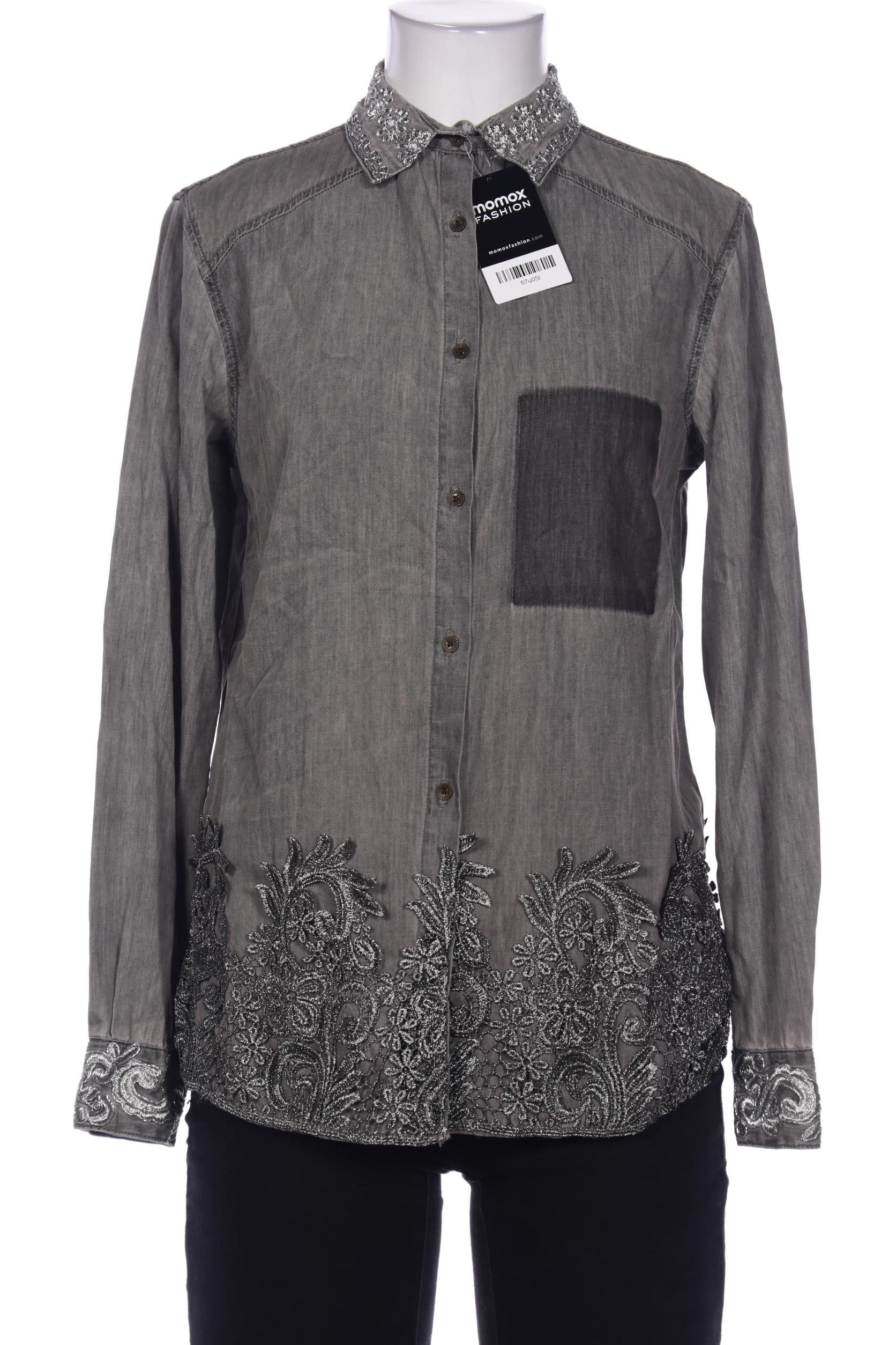 

Desigual Damen Bluse, grau, Gr. 34