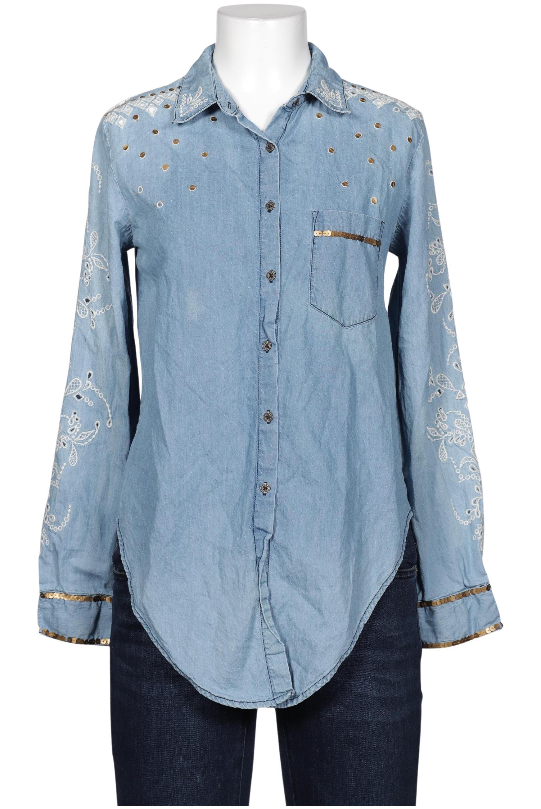

Desigual Damen Bluse, blau, Gr. 36
