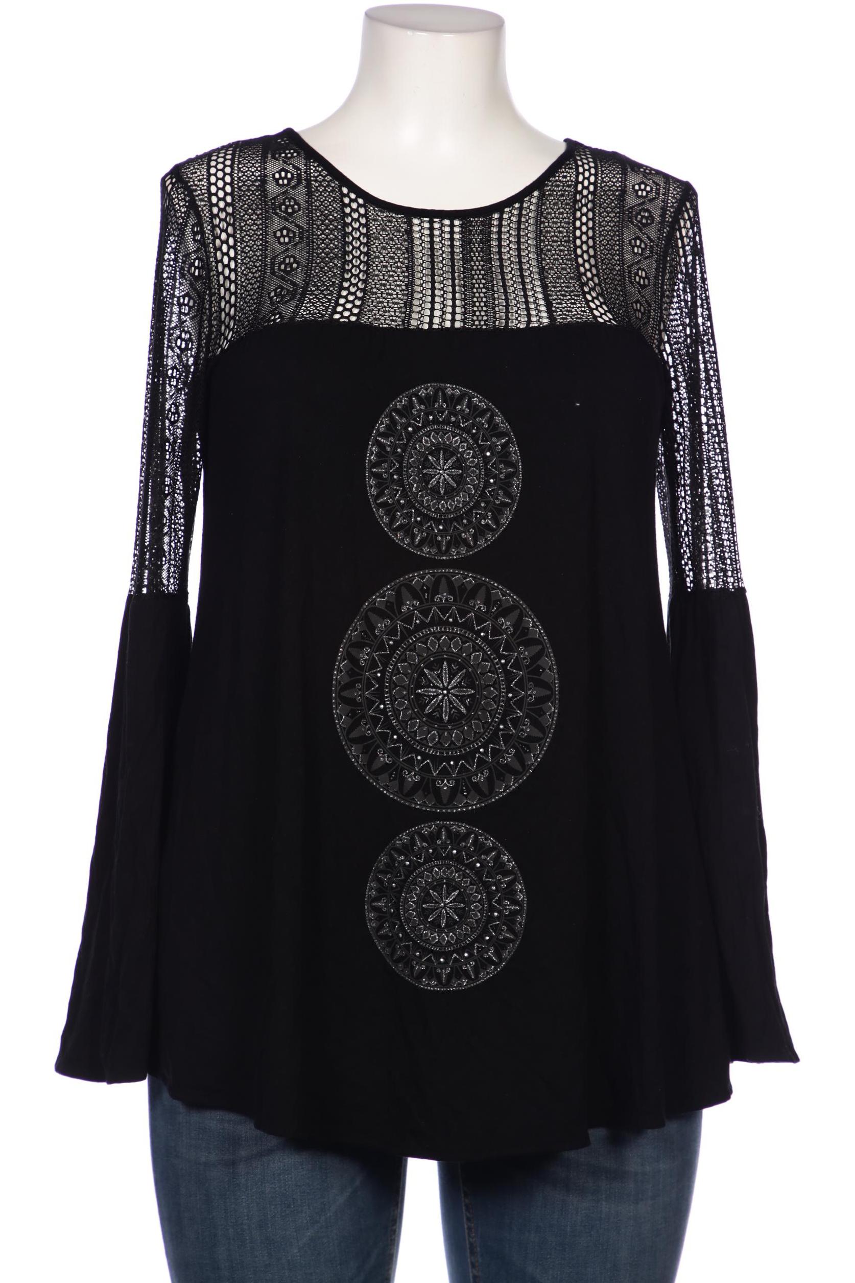 

Desigual Damen Bluse, schwarz, Gr. 42