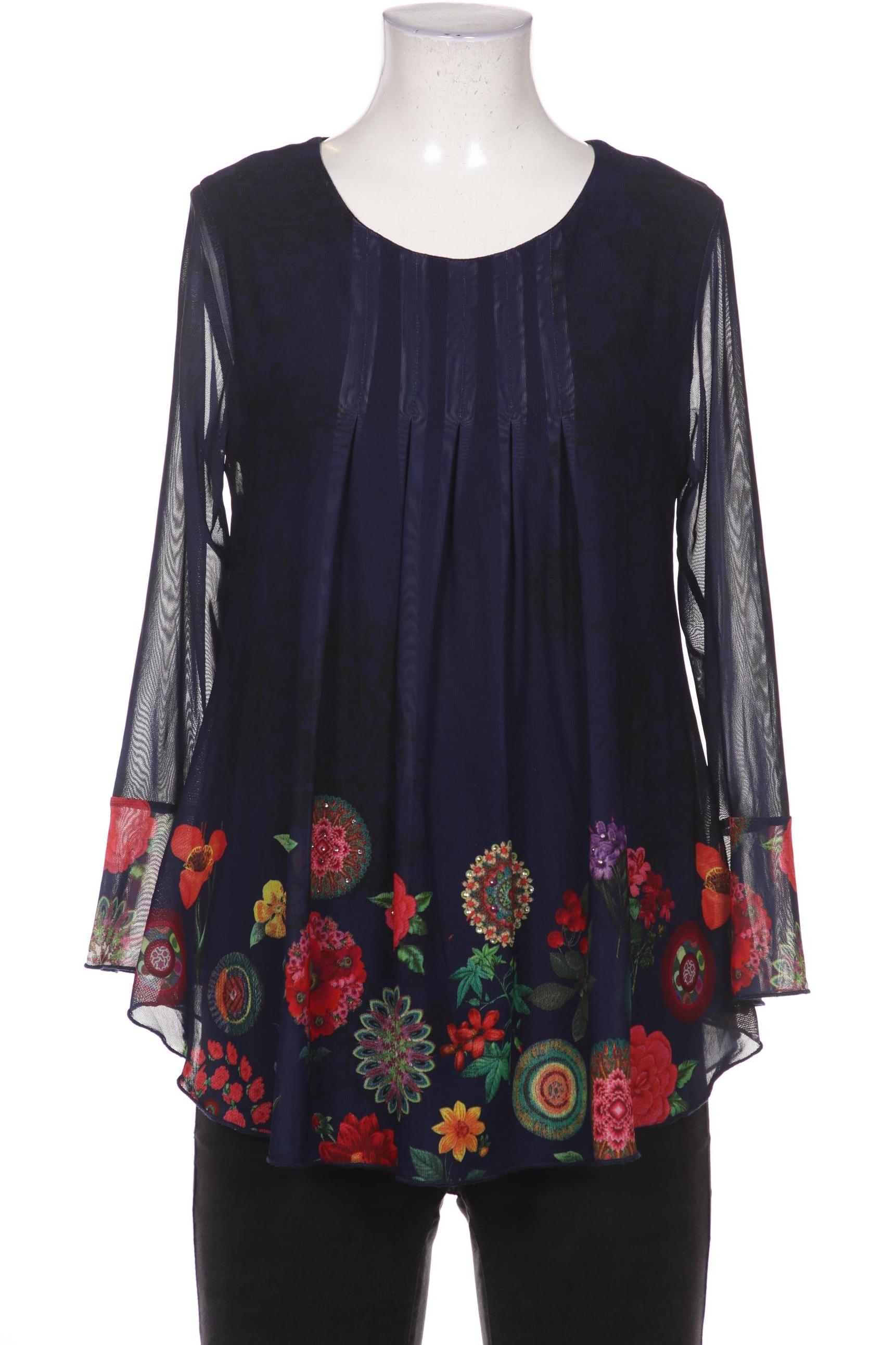 

Desigual Damen Bluse, marineblau, Gr. 38