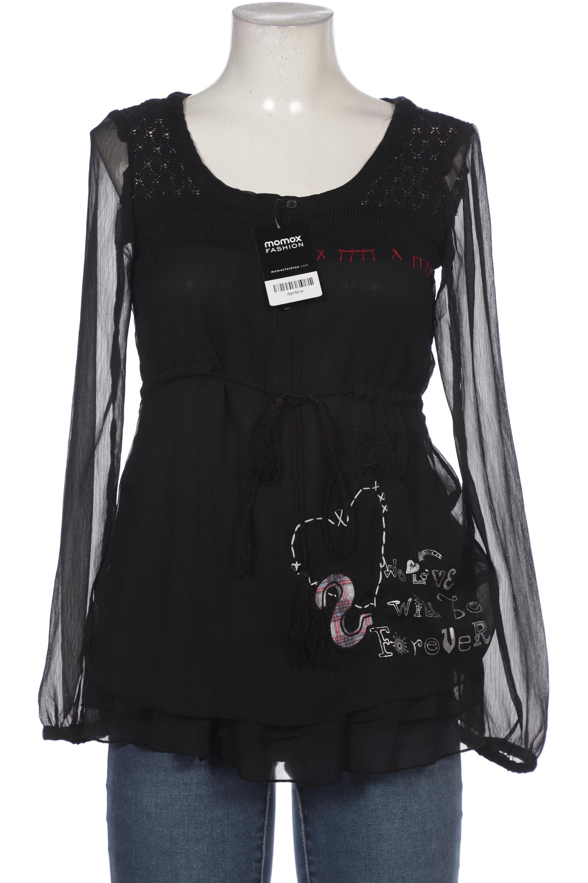

Desigual Damen Bluse, schwarz, Gr. 38