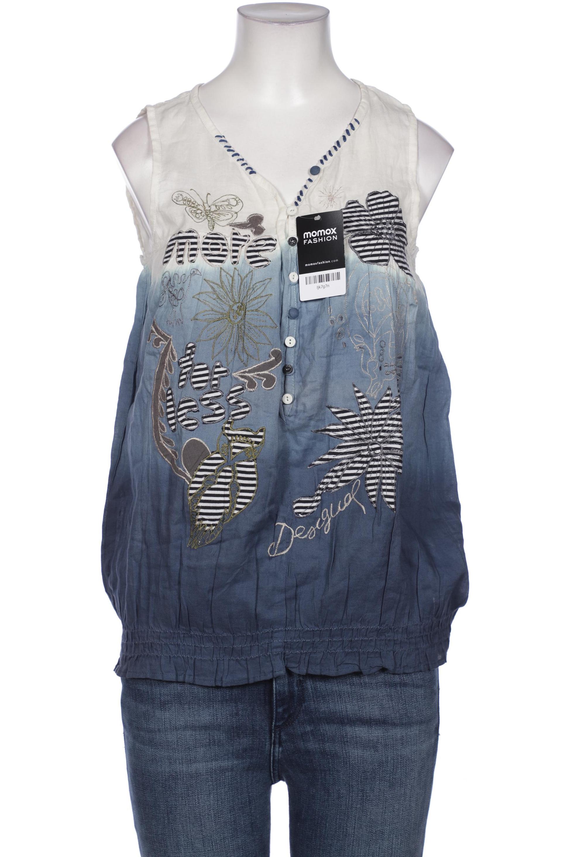 

Desigual Damen Bluse, blau, Gr. 36