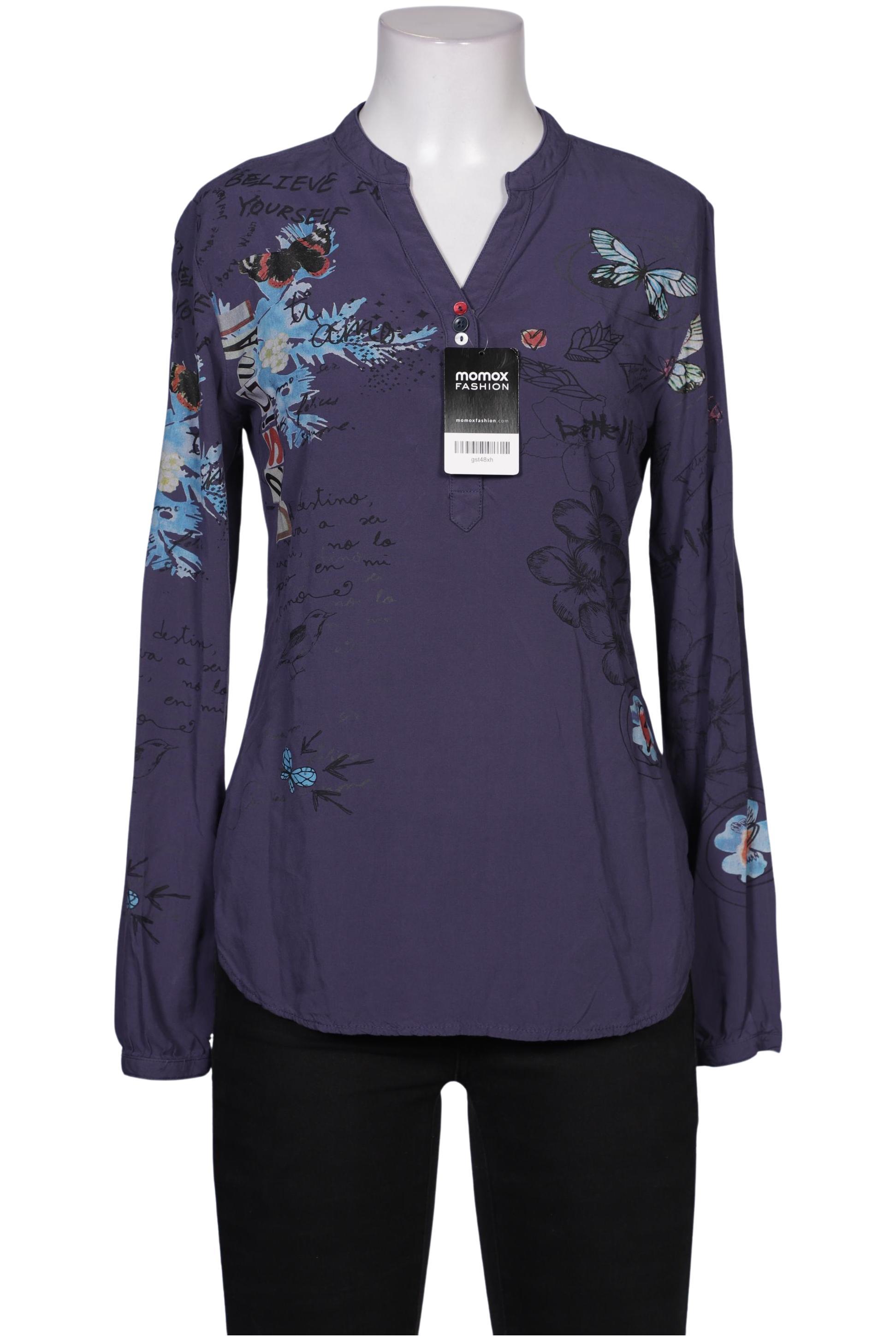 

Desigual Damen Bluse, marineblau, Gr. 36