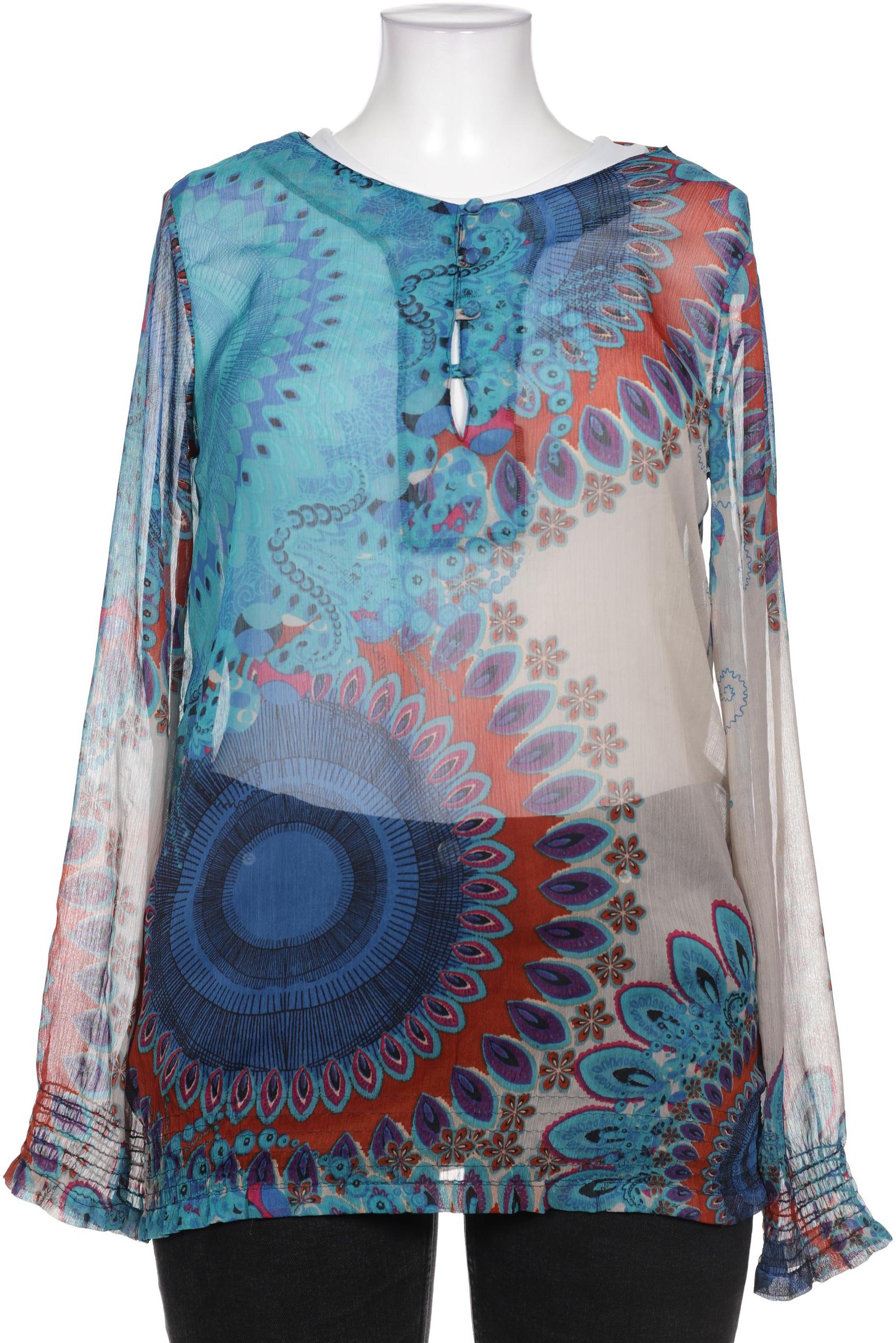 

Desigual Damen Bluse, blau, Gr. 44