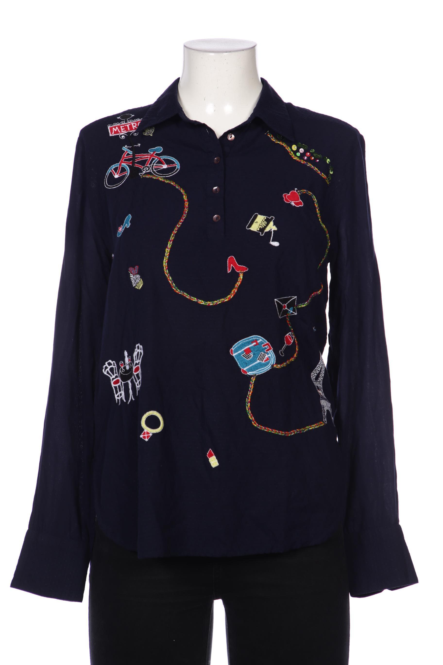 

Desigual Damen Bluse, marineblau, Gr. 42