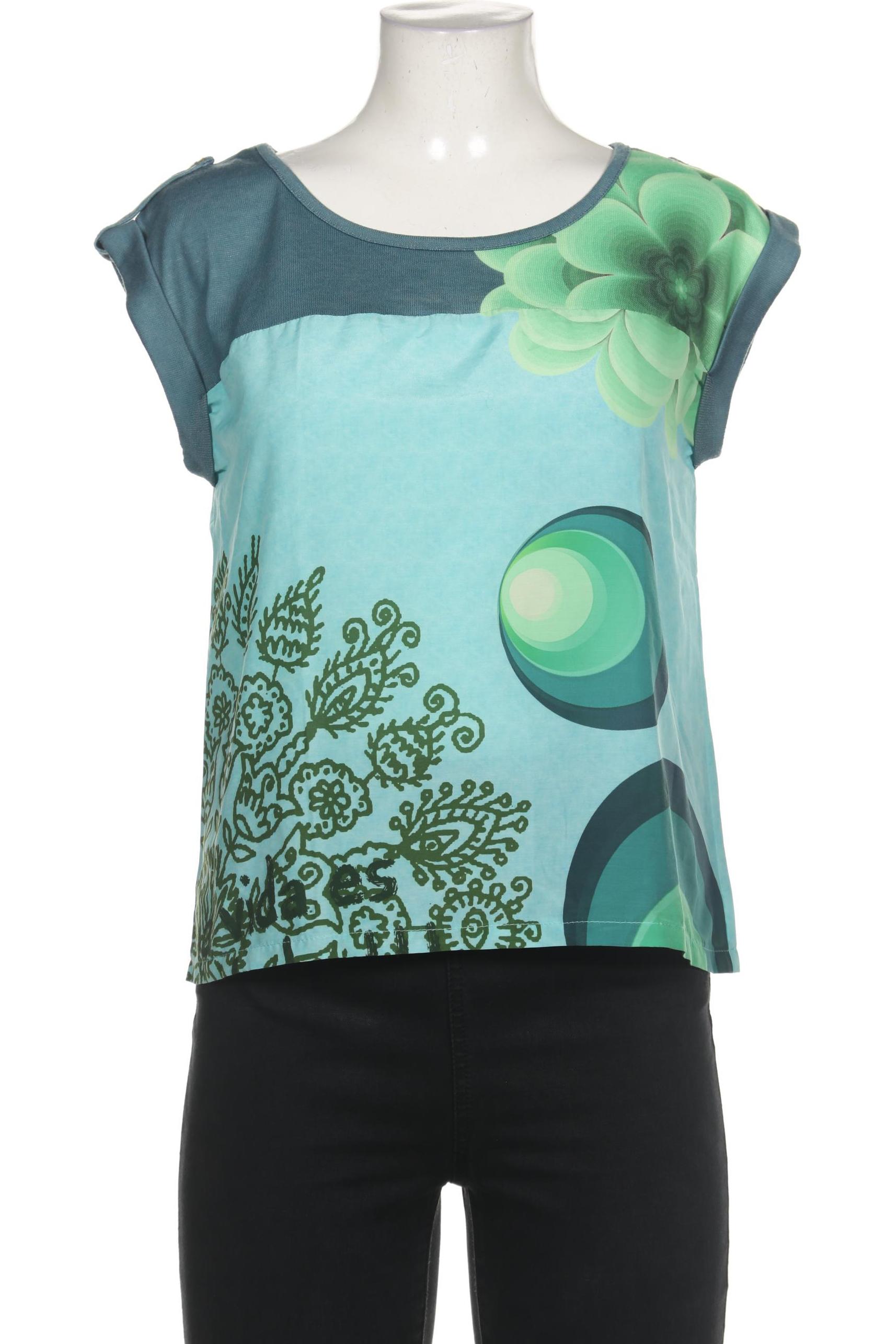 

Desigual Damen Bluse, türkis, Gr. 38