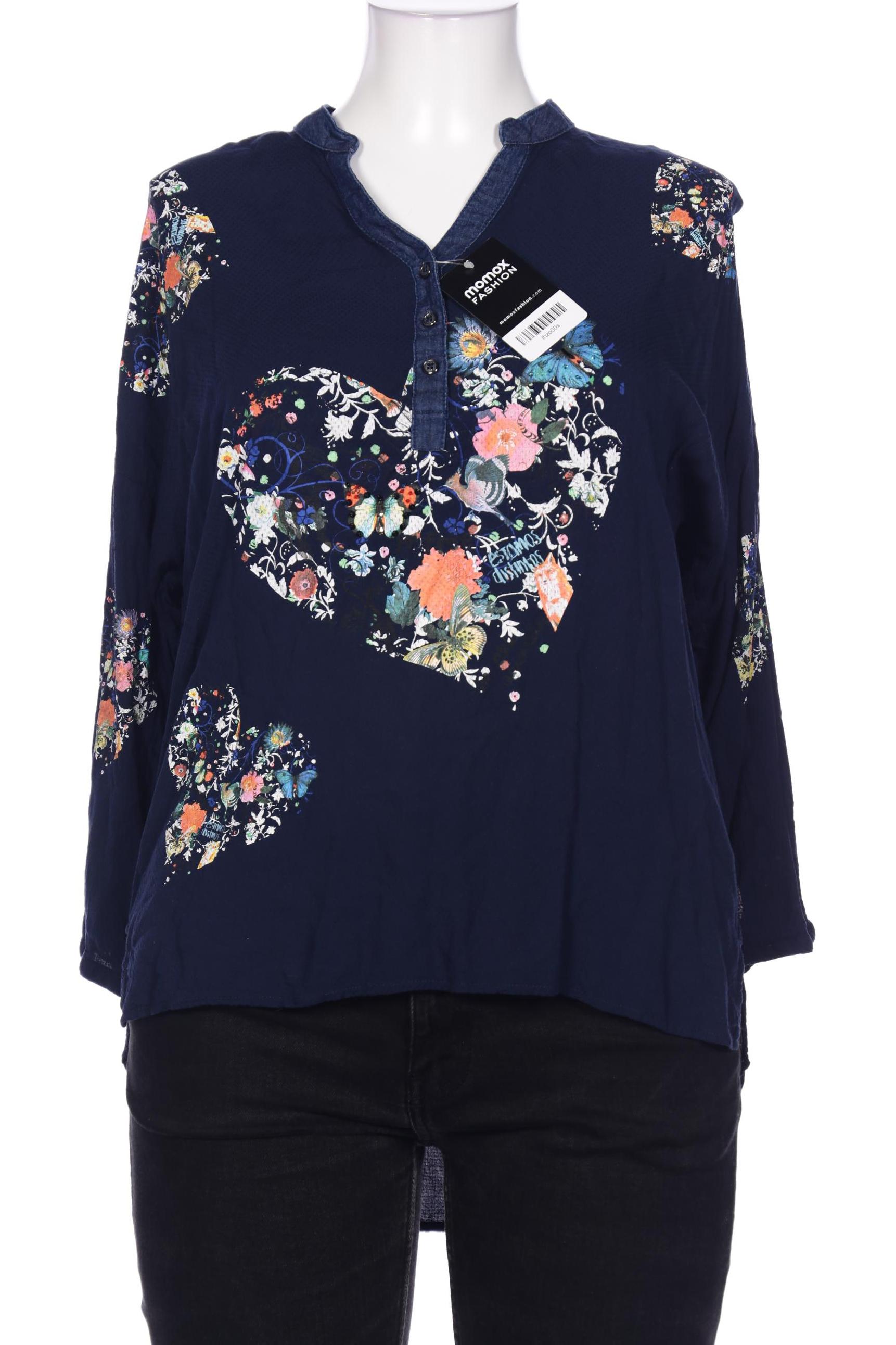 

Desigual Damen Bluse, marineblau, Gr. 42