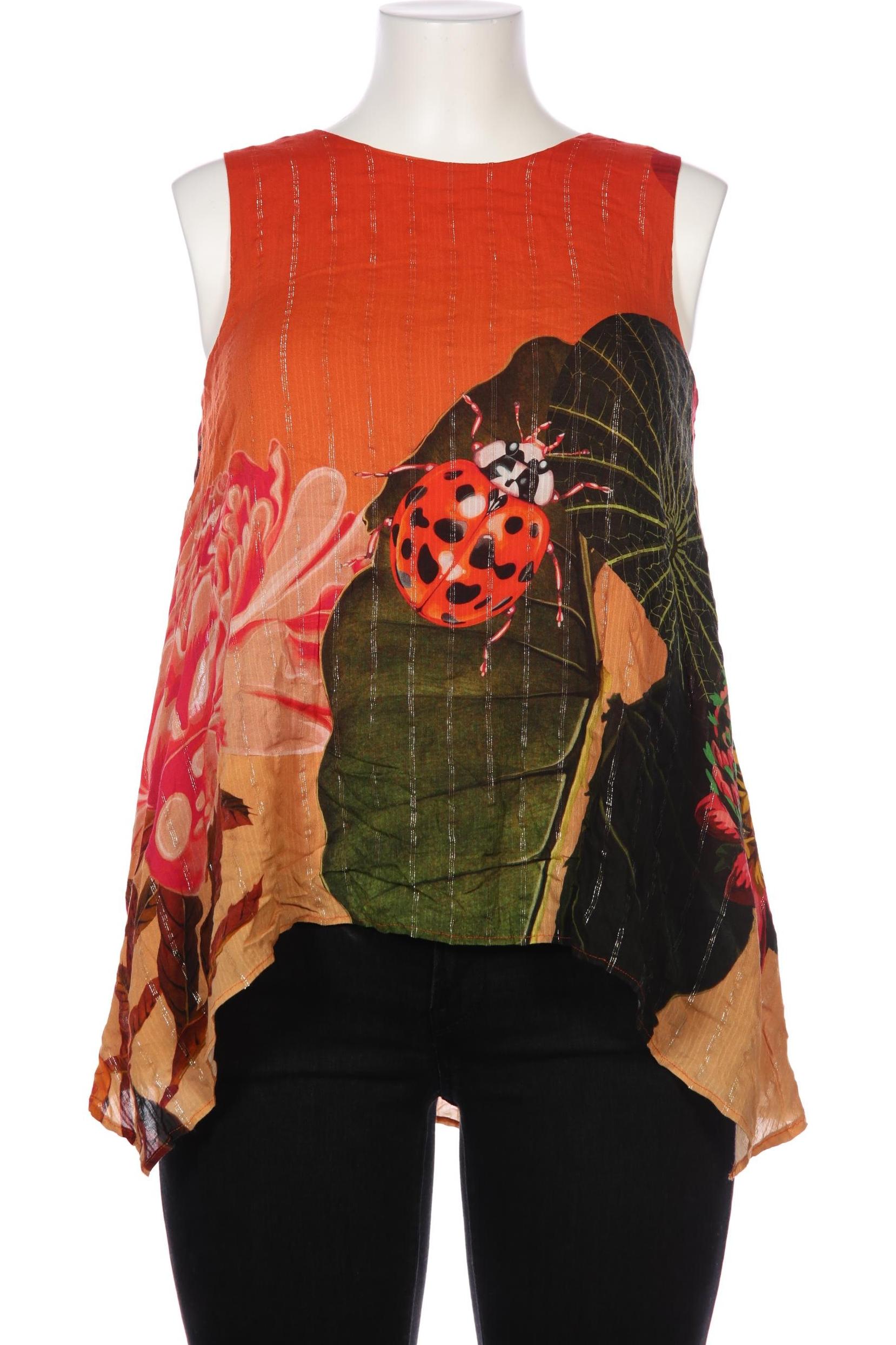 

Desigual Damen Bluse, orange, Gr. 42