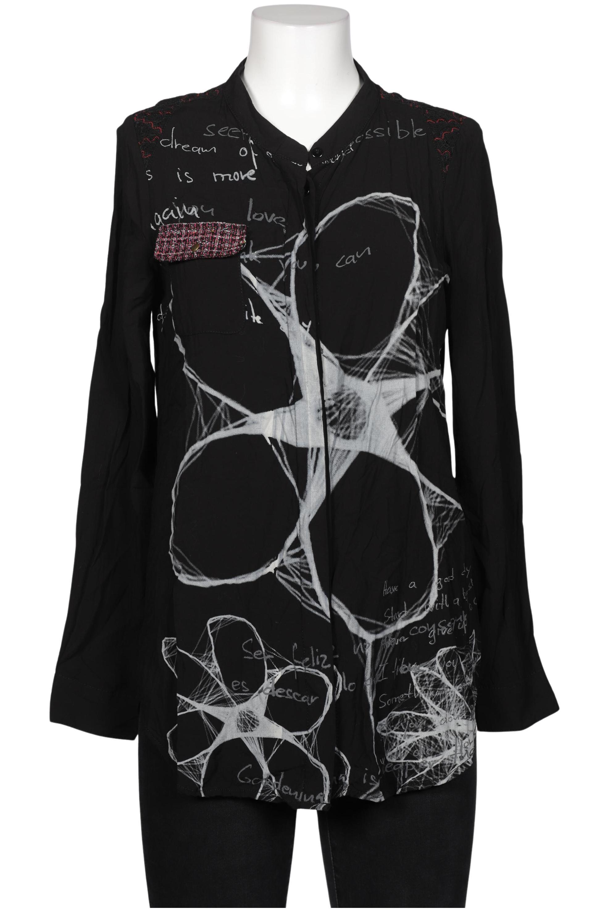 

Desigual Damen Bluse, schwarz, Gr. 38