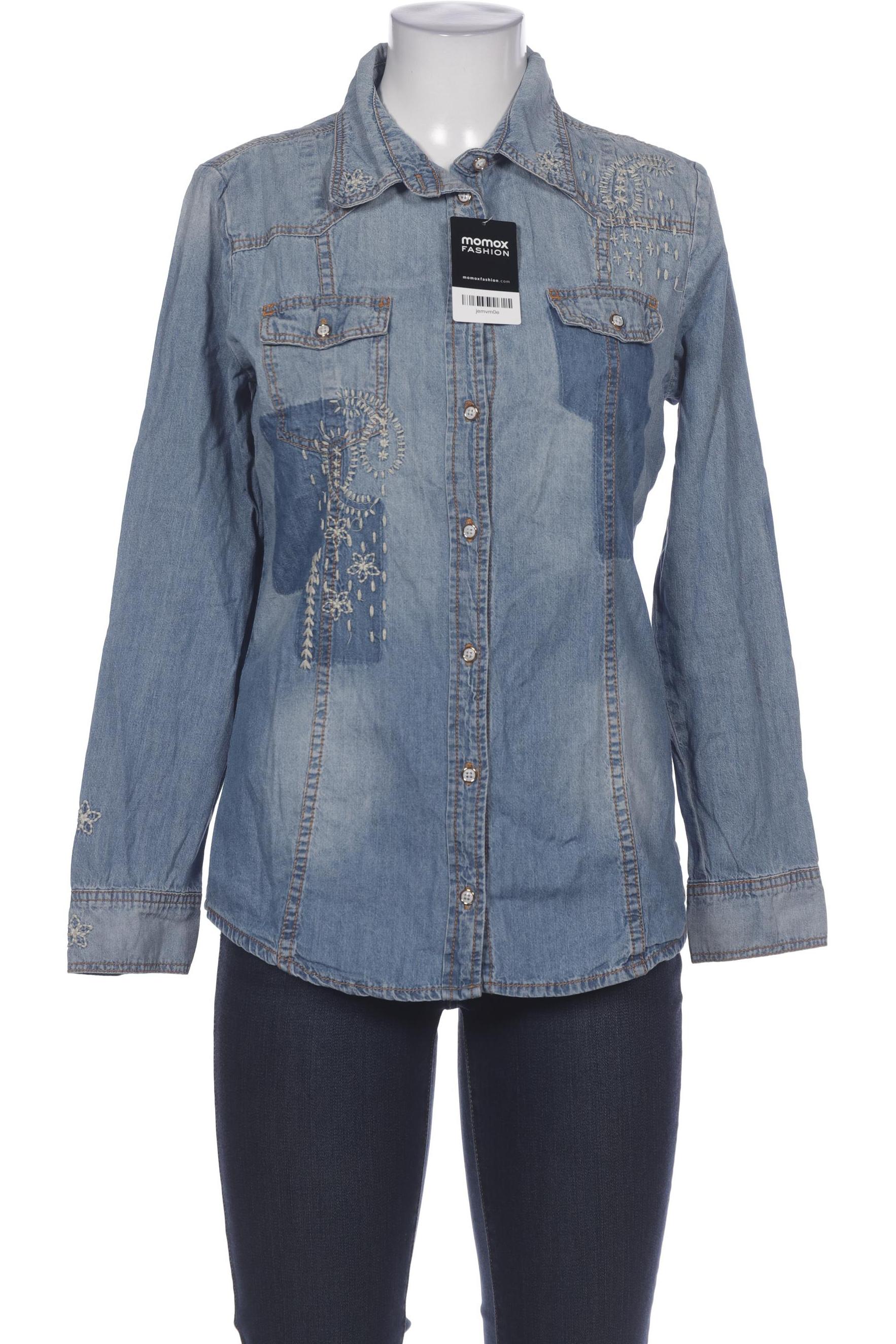 

Desigual Damen Bluse, blau, Gr. 38