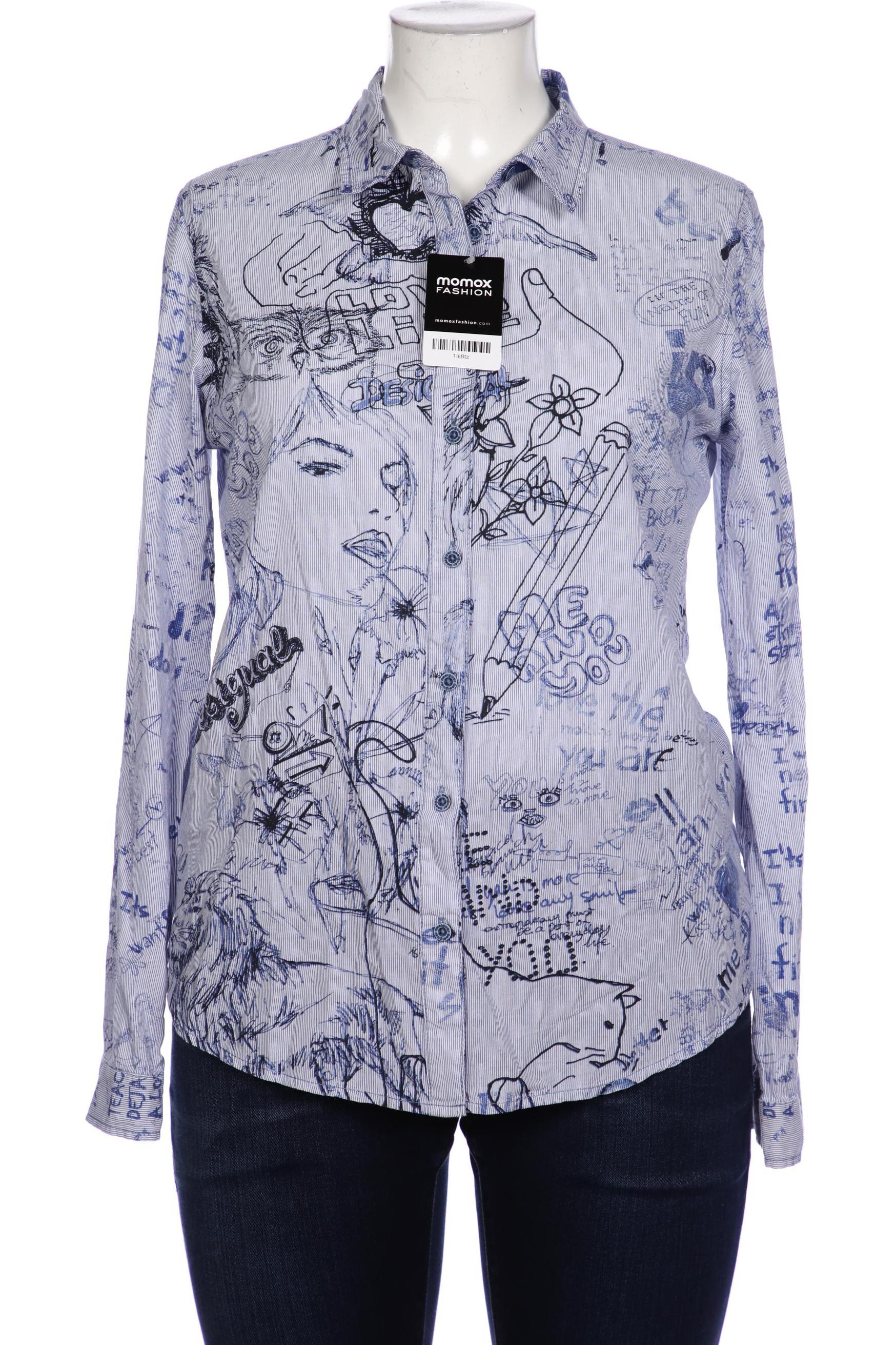 

Desigual Damen Bluse, blau, Gr. 44