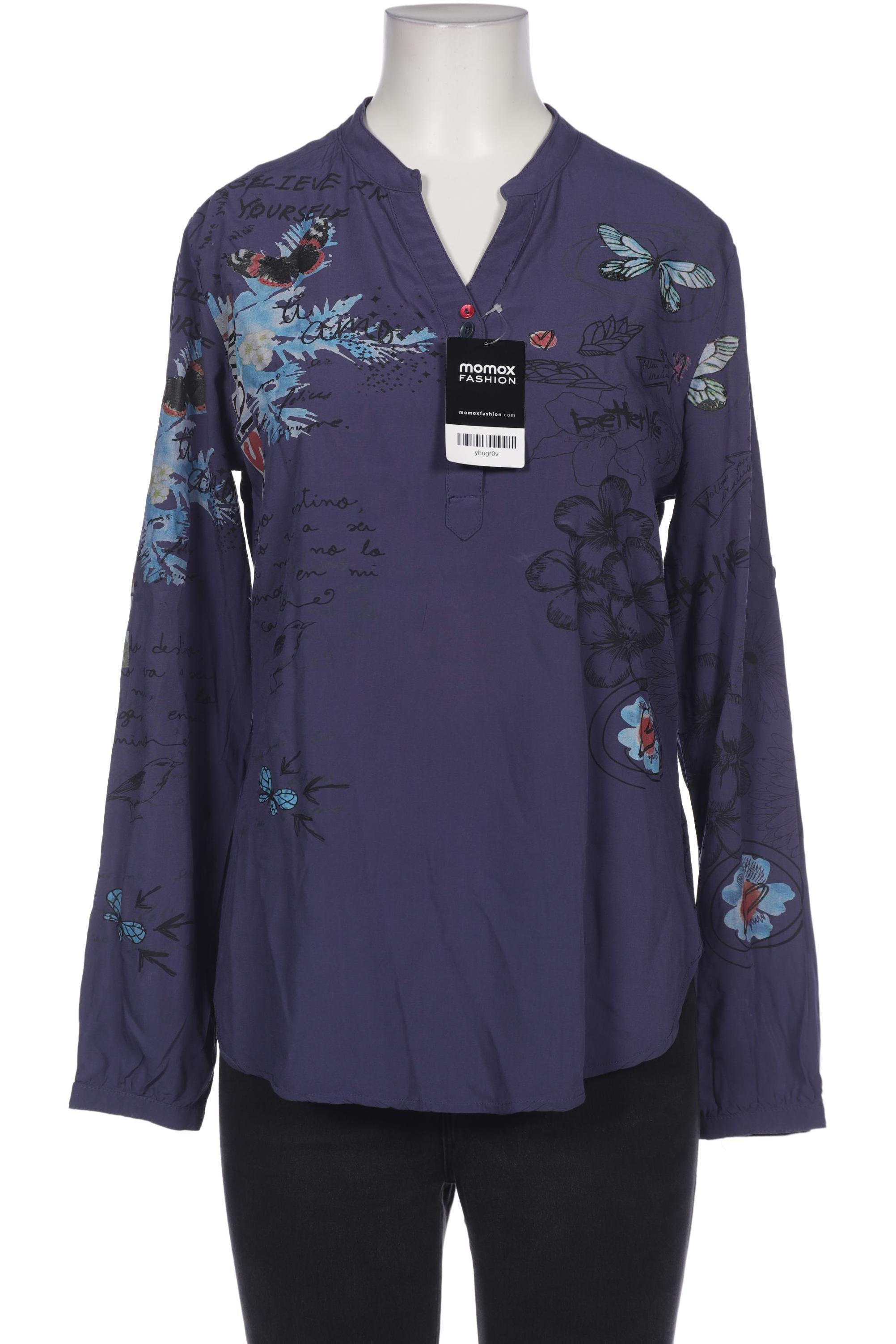 

Desigual Damen Bluse, blau, Gr. 38