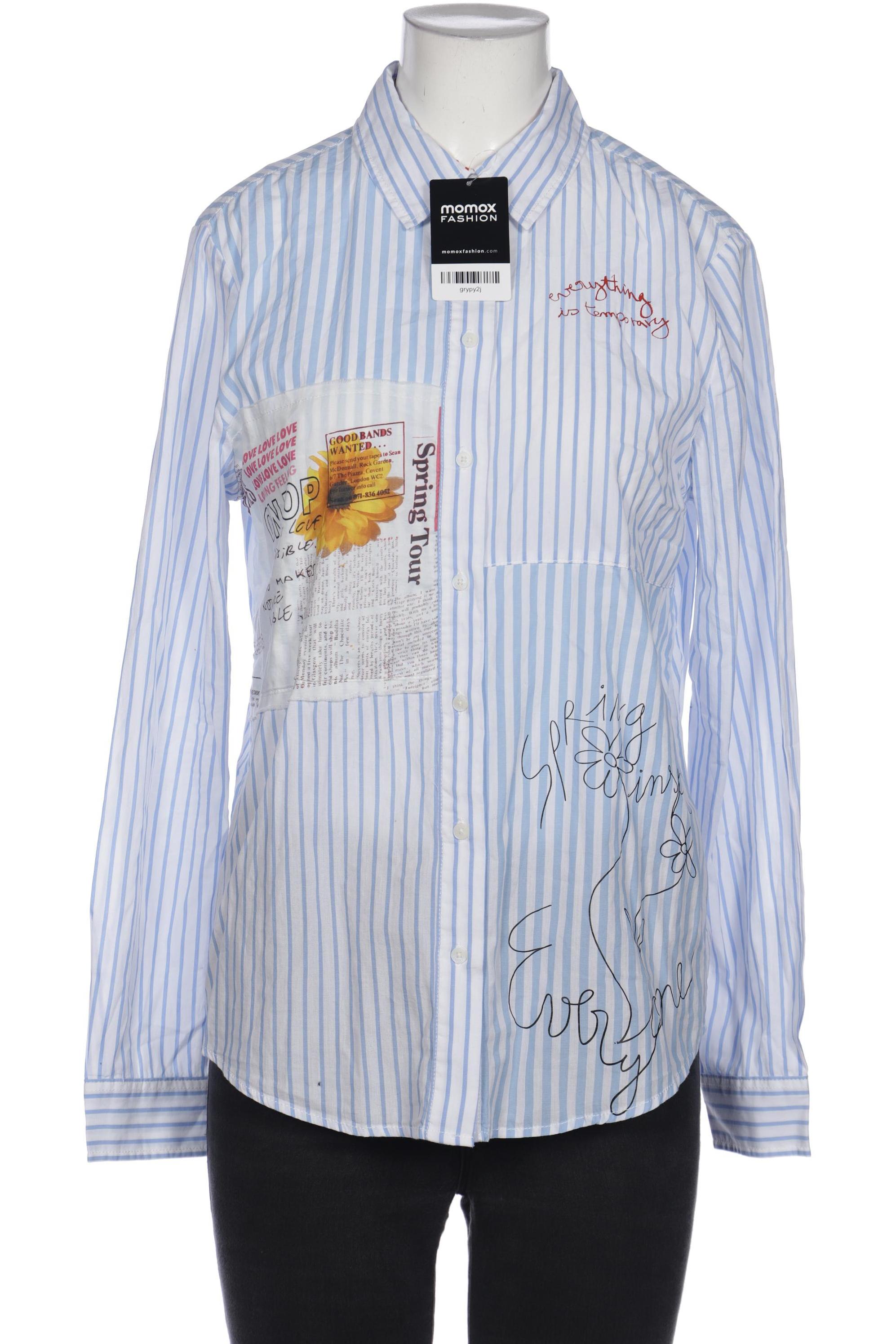 

Desigual Damen Bluse, blau, Gr. 38