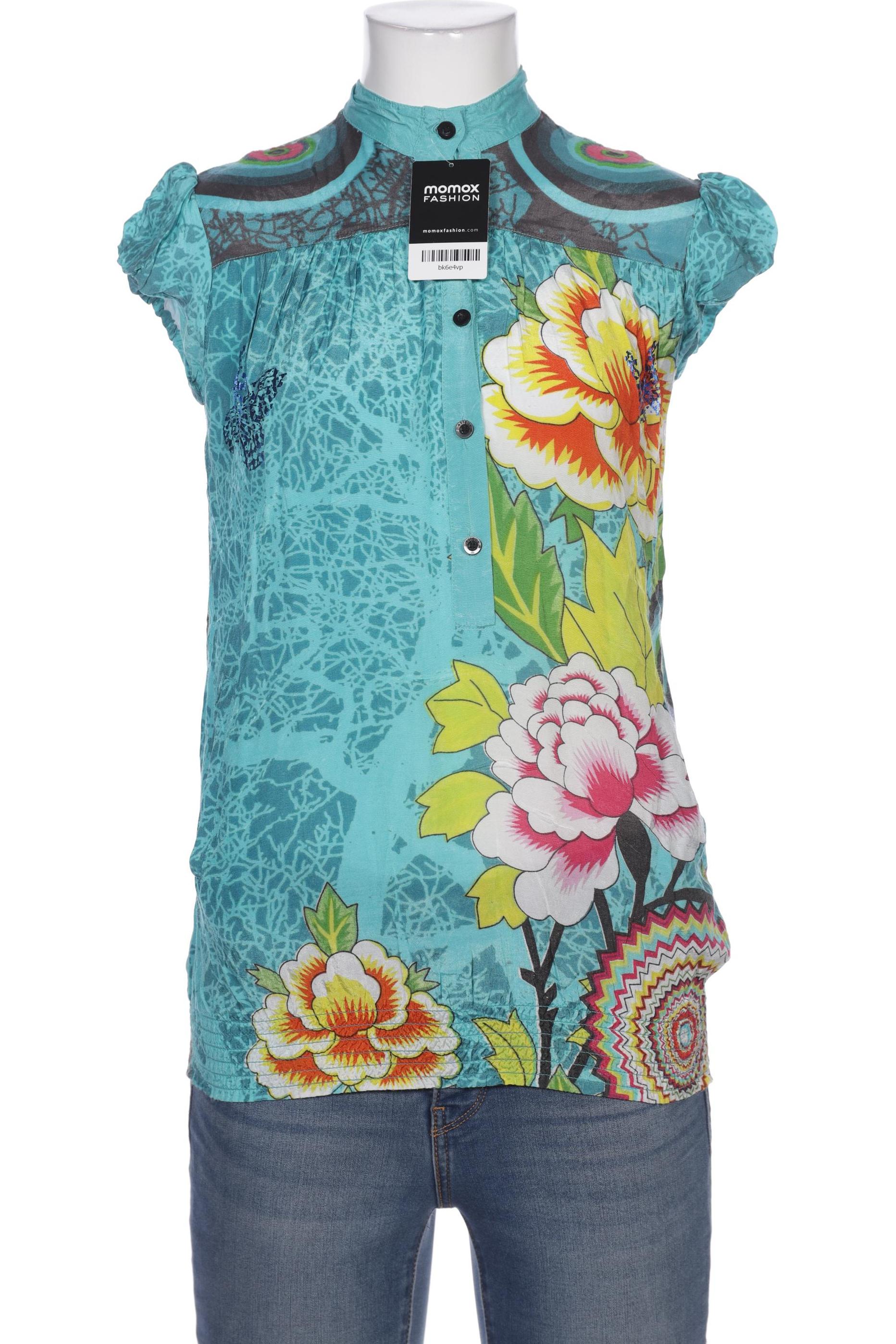 

Desigual Damen Bluse, türkis, Gr. 36