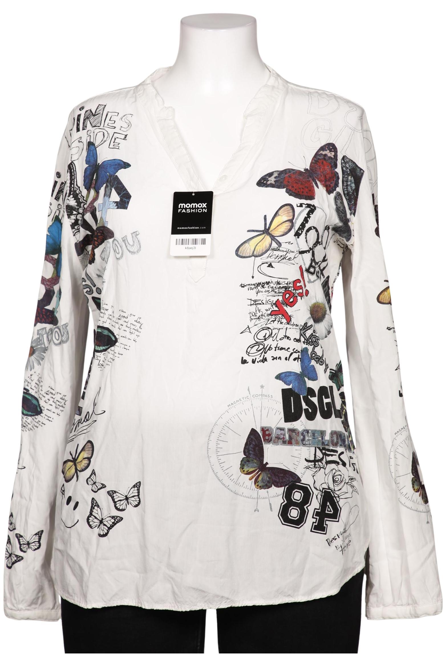 

Desigual Damen Bluse, weiß, Gr. 44