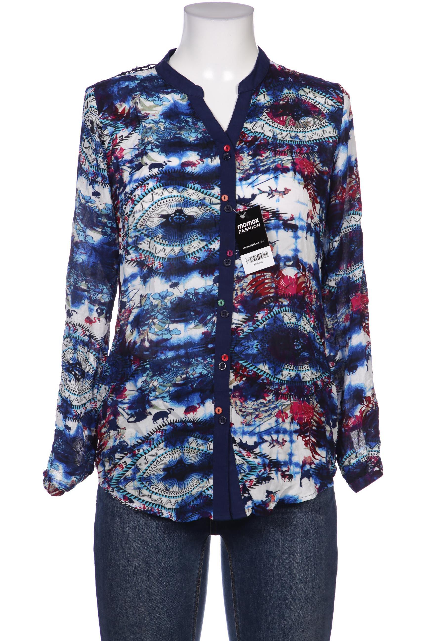 

Desigual Damen Bluse, blau, Gr. 38