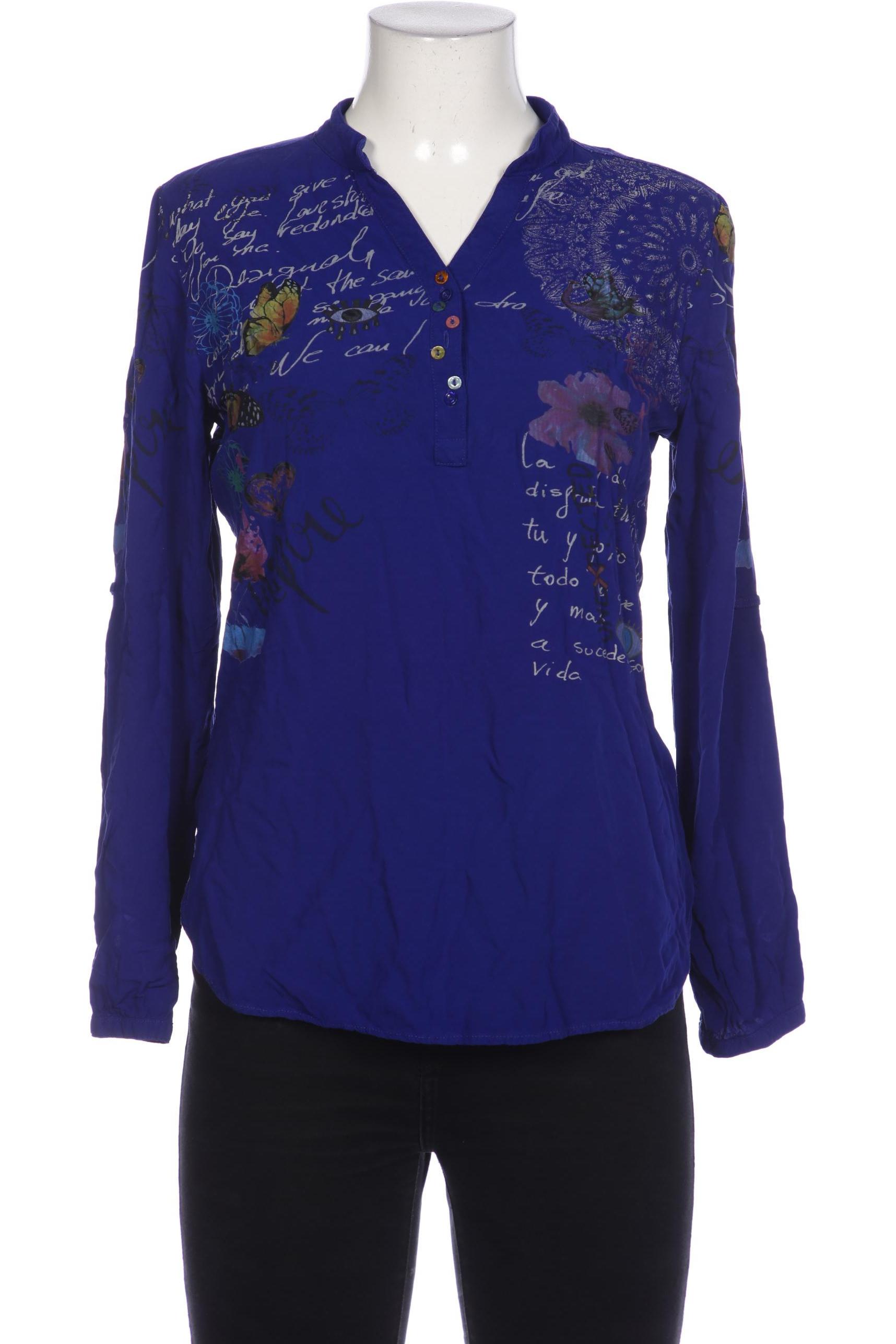 

Desigual Damen Bluse, blau, Gr. 38