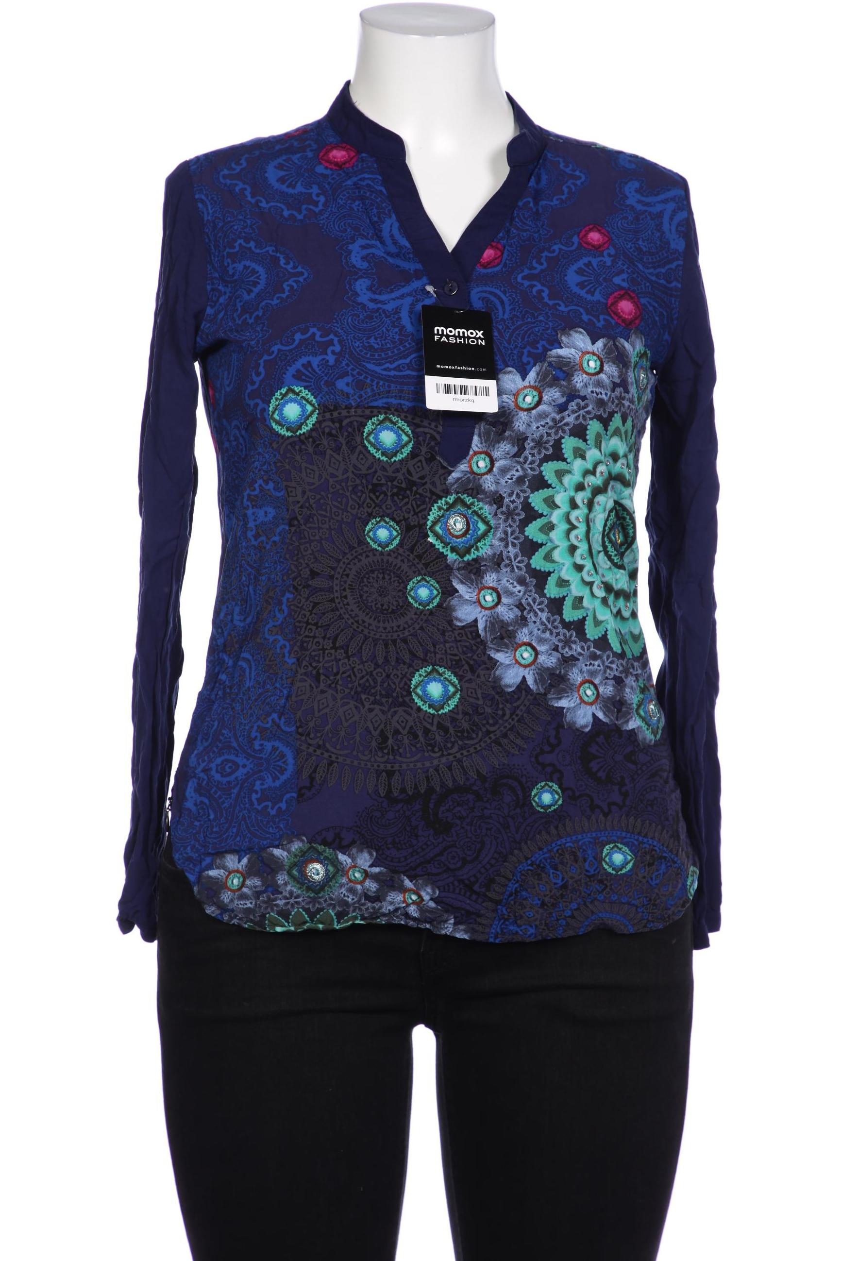

Desigual Damen Bluse, blau, Gr. 42