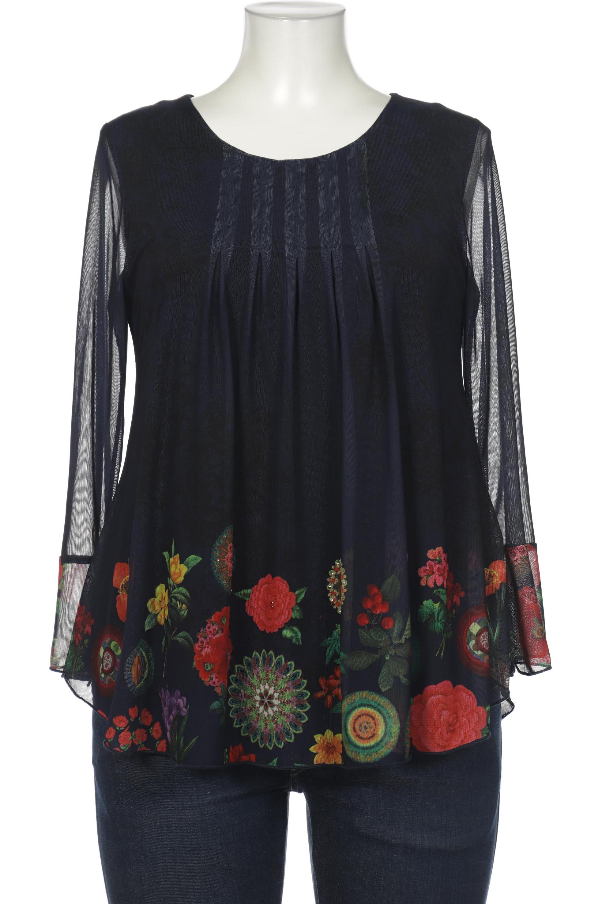 

Desigual Damen Bluse, marineblau, Gr. 42