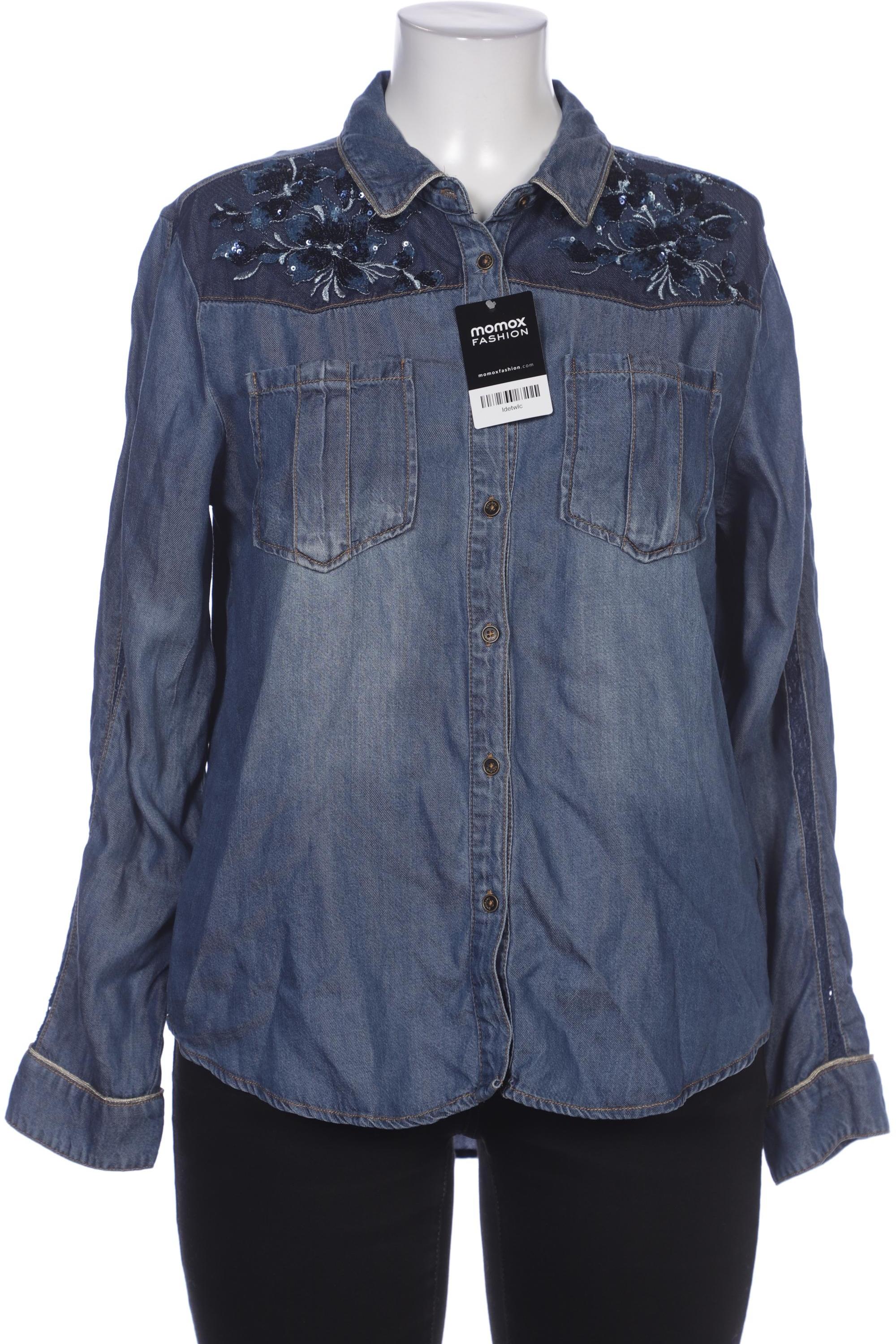 

Desigual Damen Bluse, blau, Gr. 42