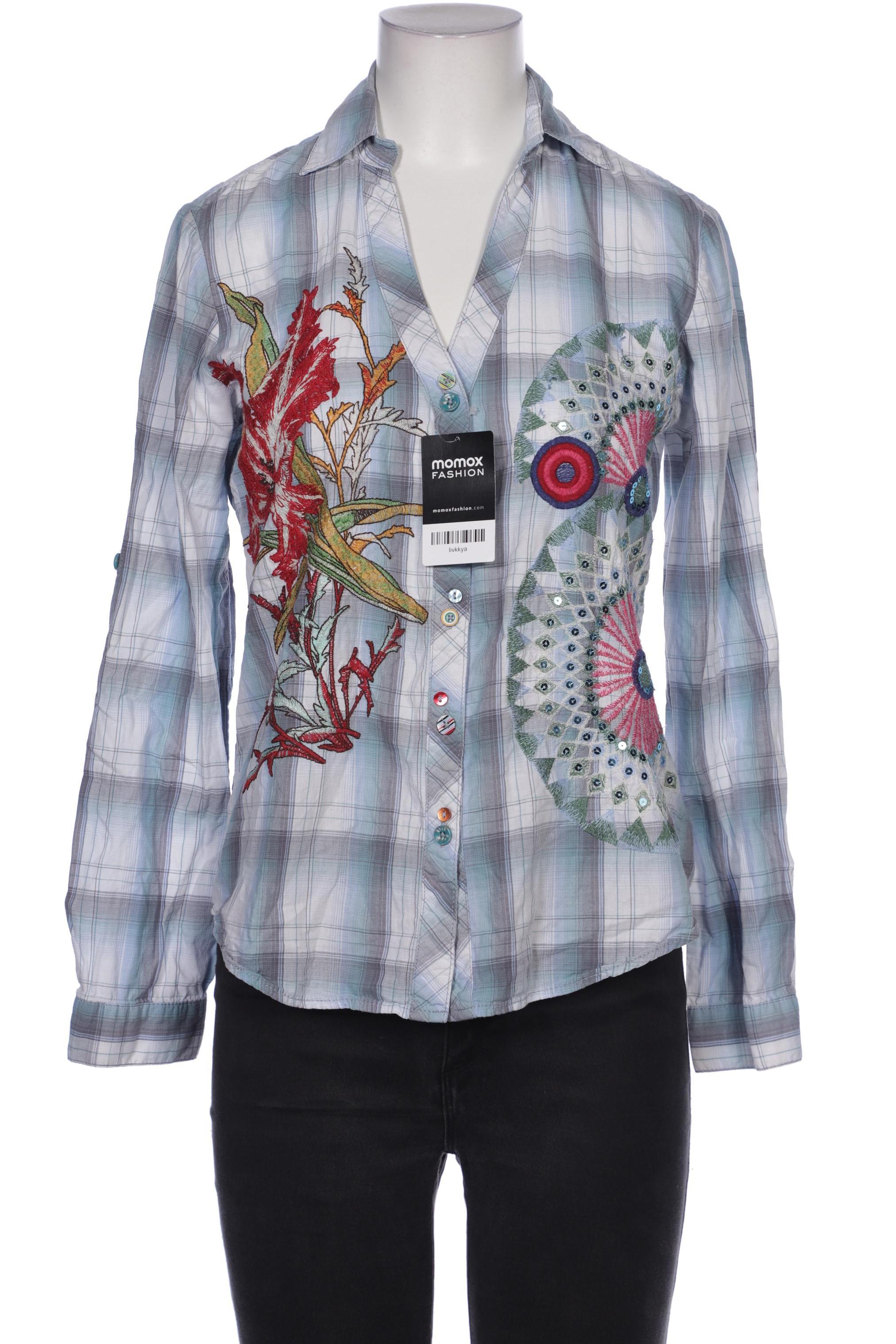 

Desigual Damen Bluse, blau, Gr. 36