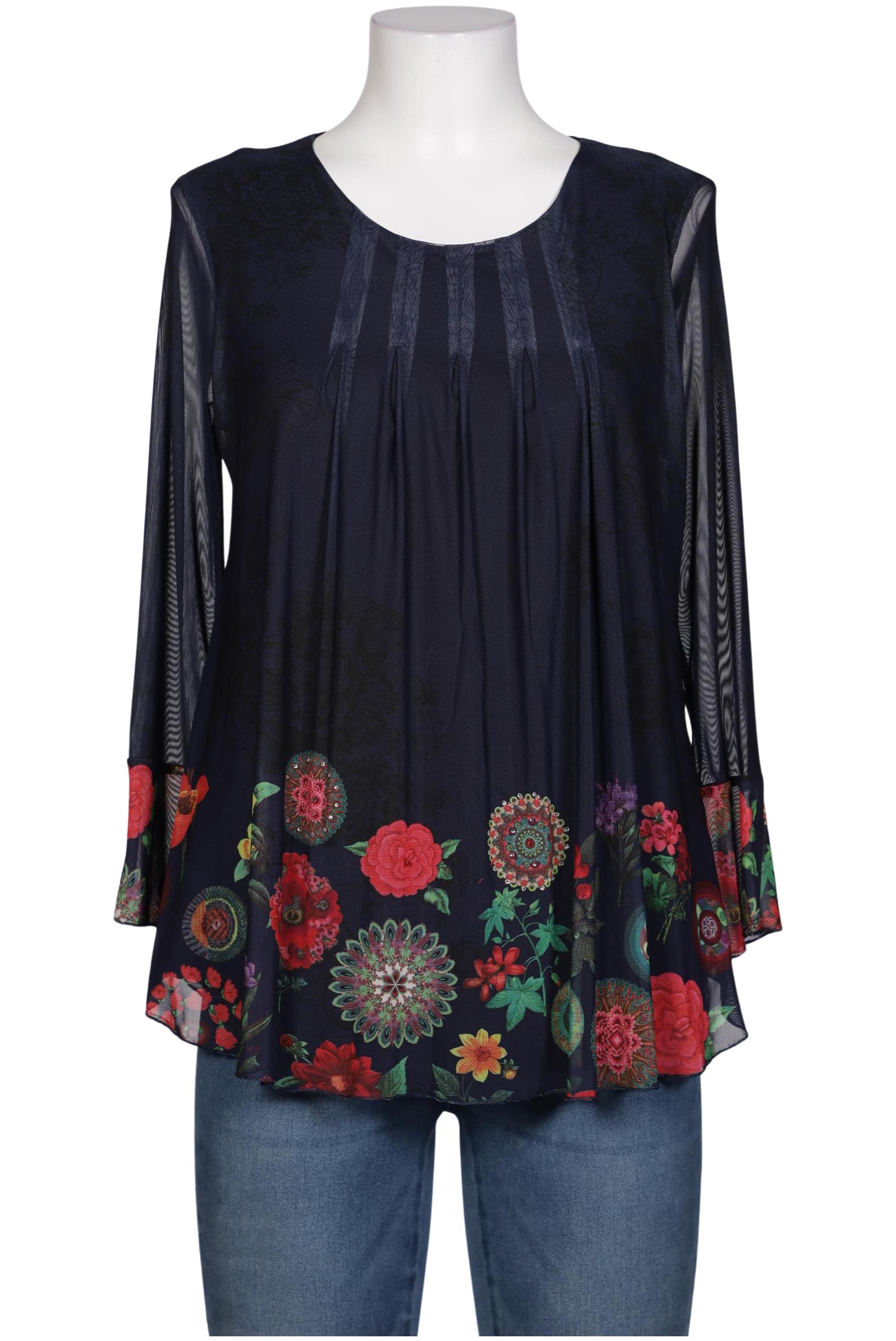 

Desigual Damen Bluse, marineblau, Gr. 38