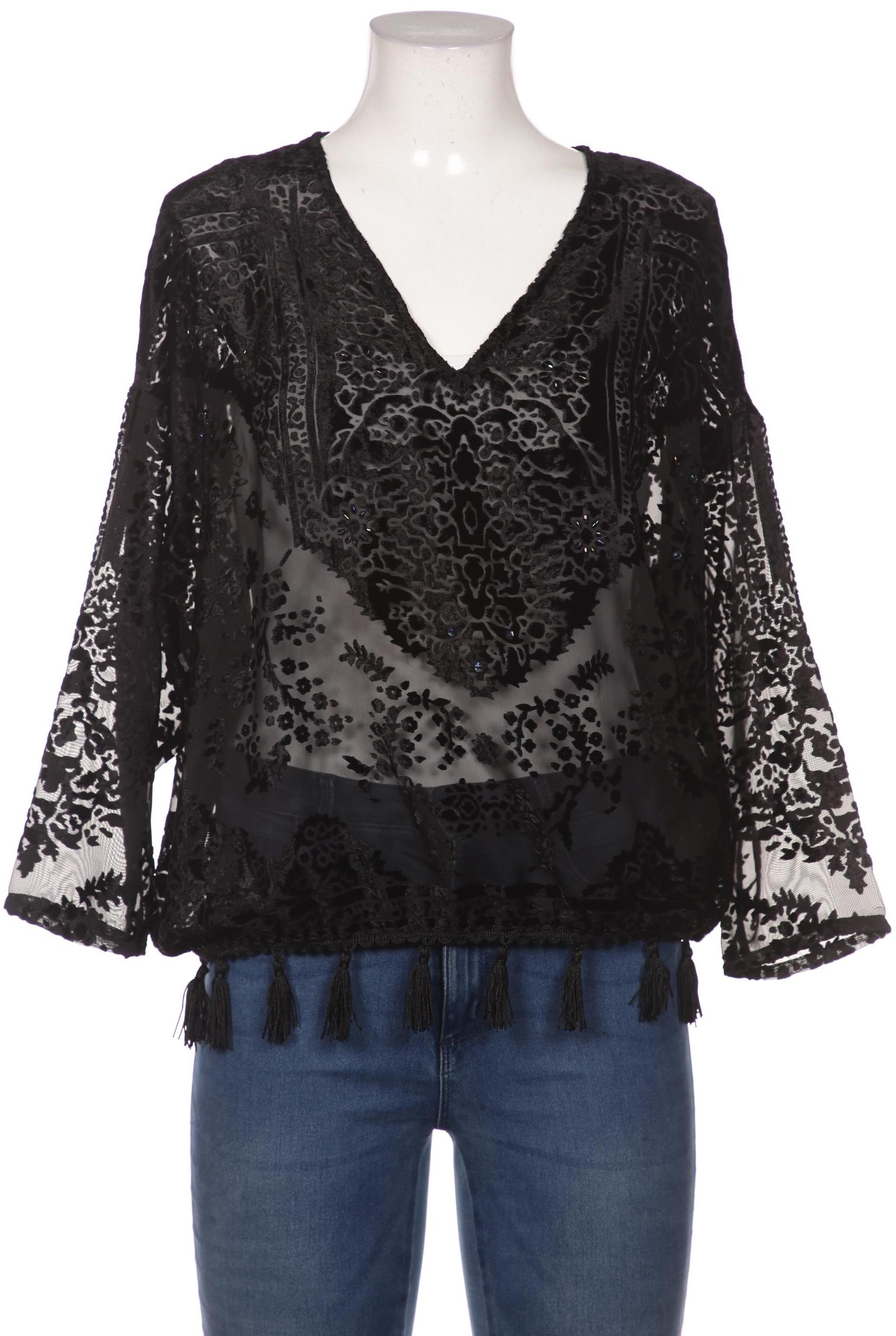 

Desigual Damen Bluse, schwarz, Gr. 42