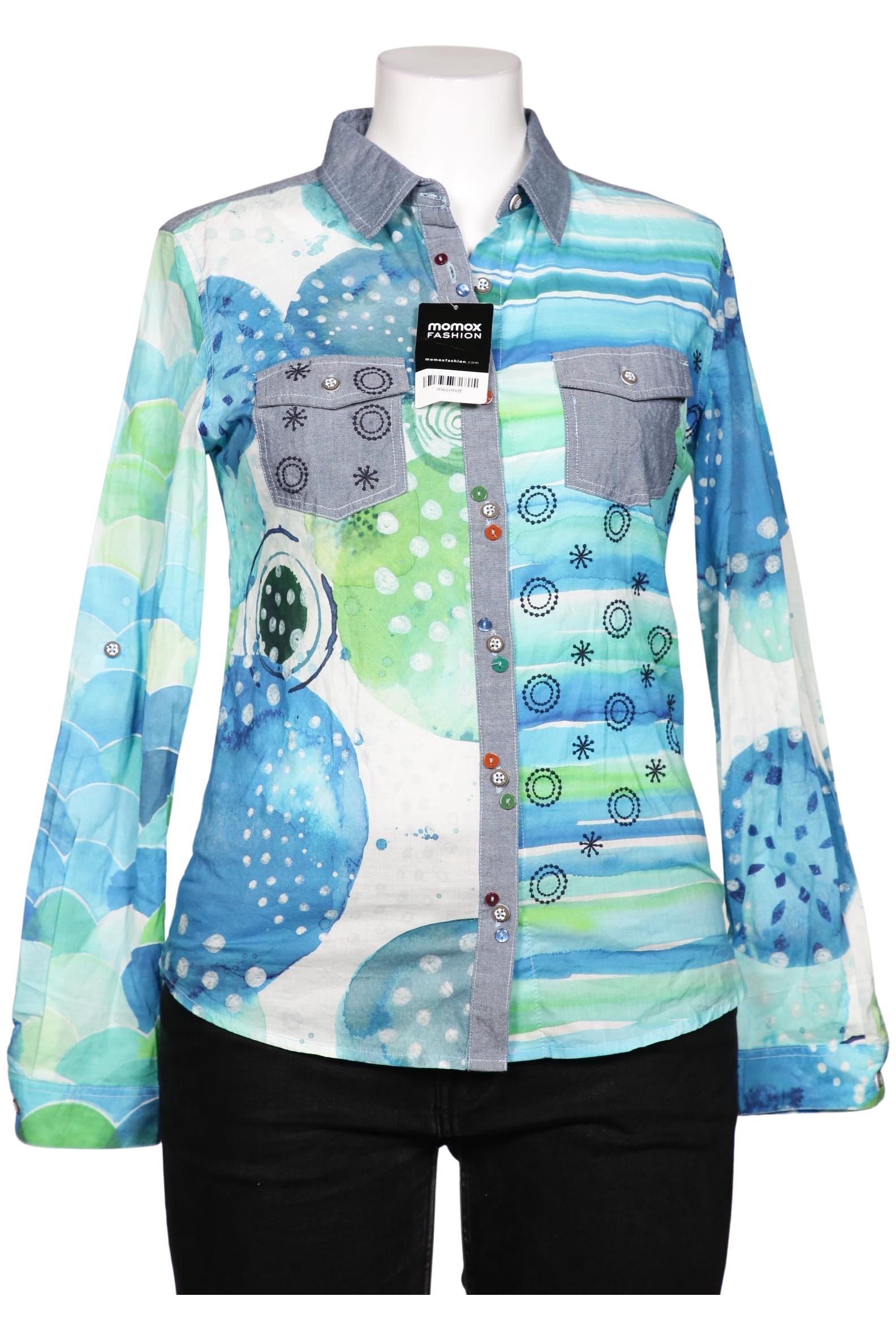 

Desigual Damen Bluse, blau, Gr. 42