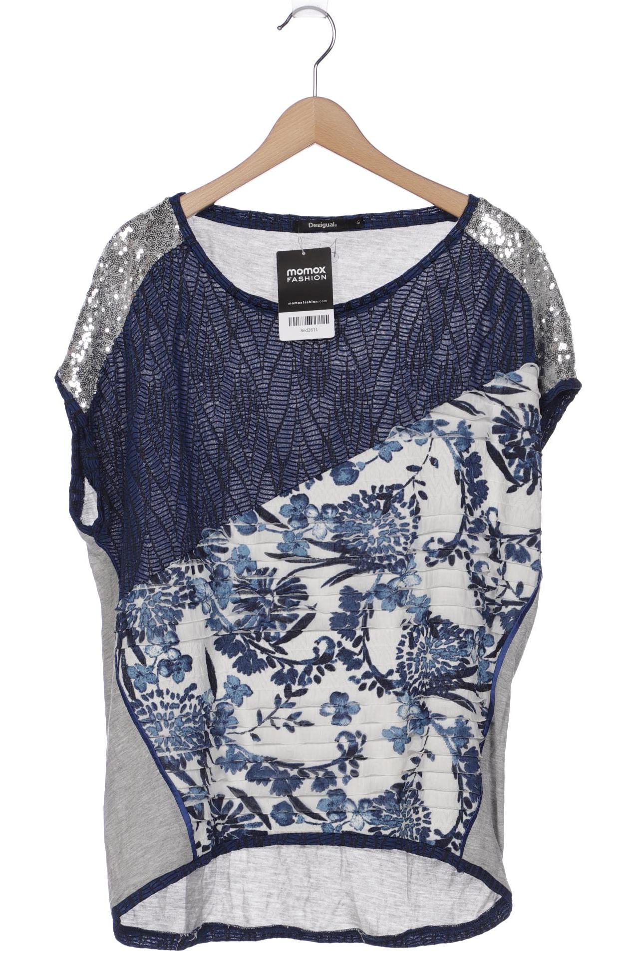 

Desigual Damen Bluse, blau, Gr. 36