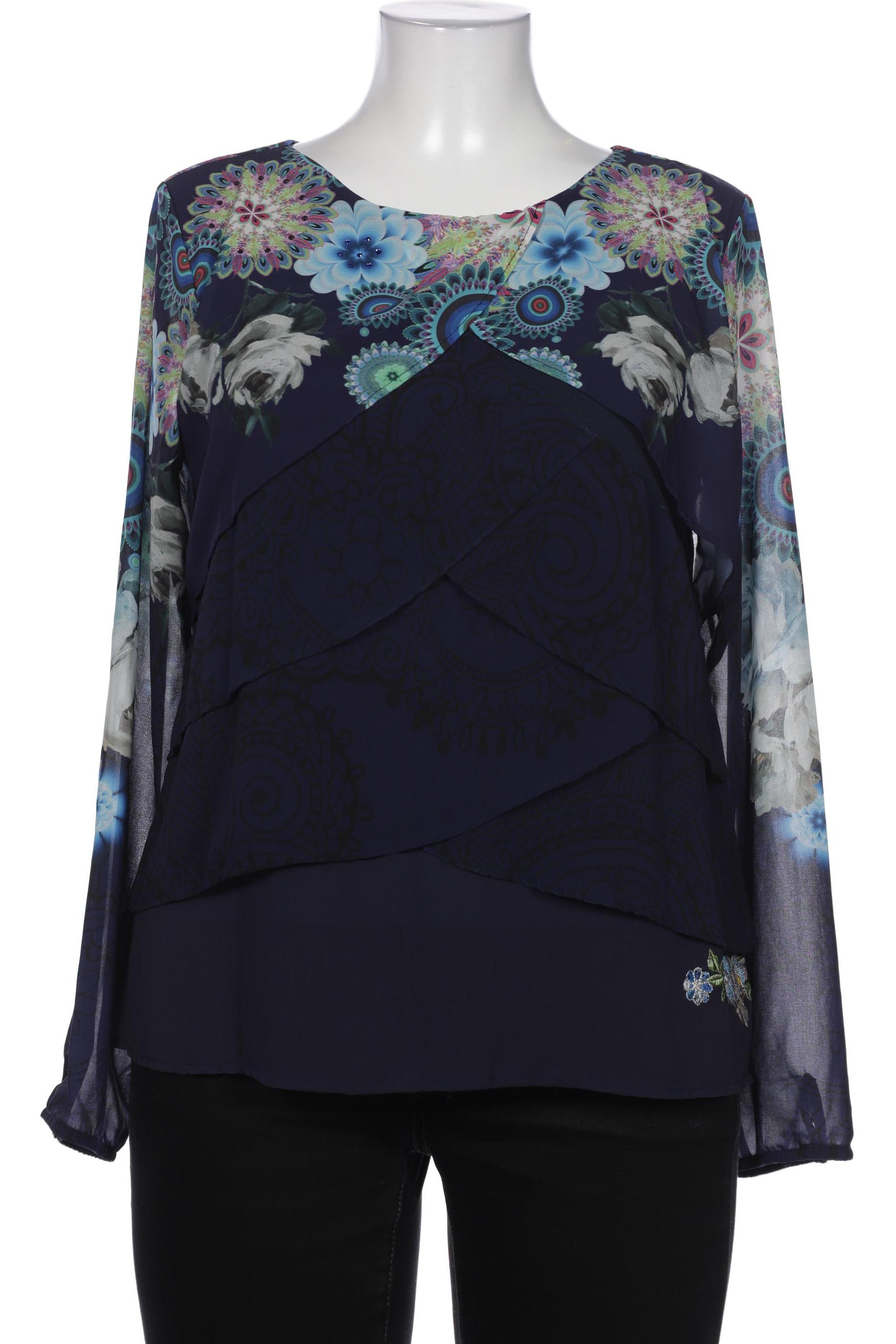 

Desigual Damen Bluse, marineblau, Gr. 46