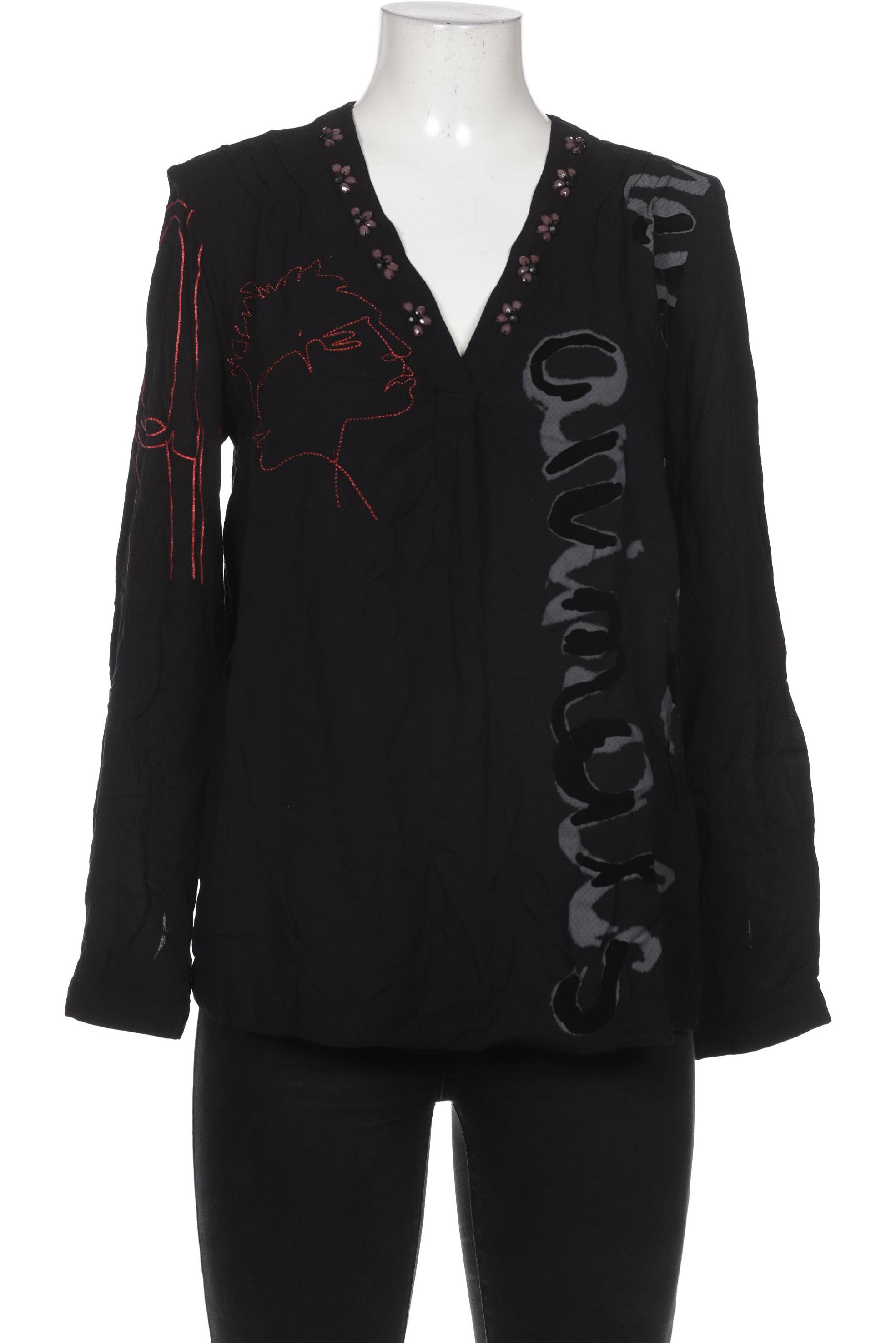 

Desigual Damen Bluse, schwarz, Gr. 42