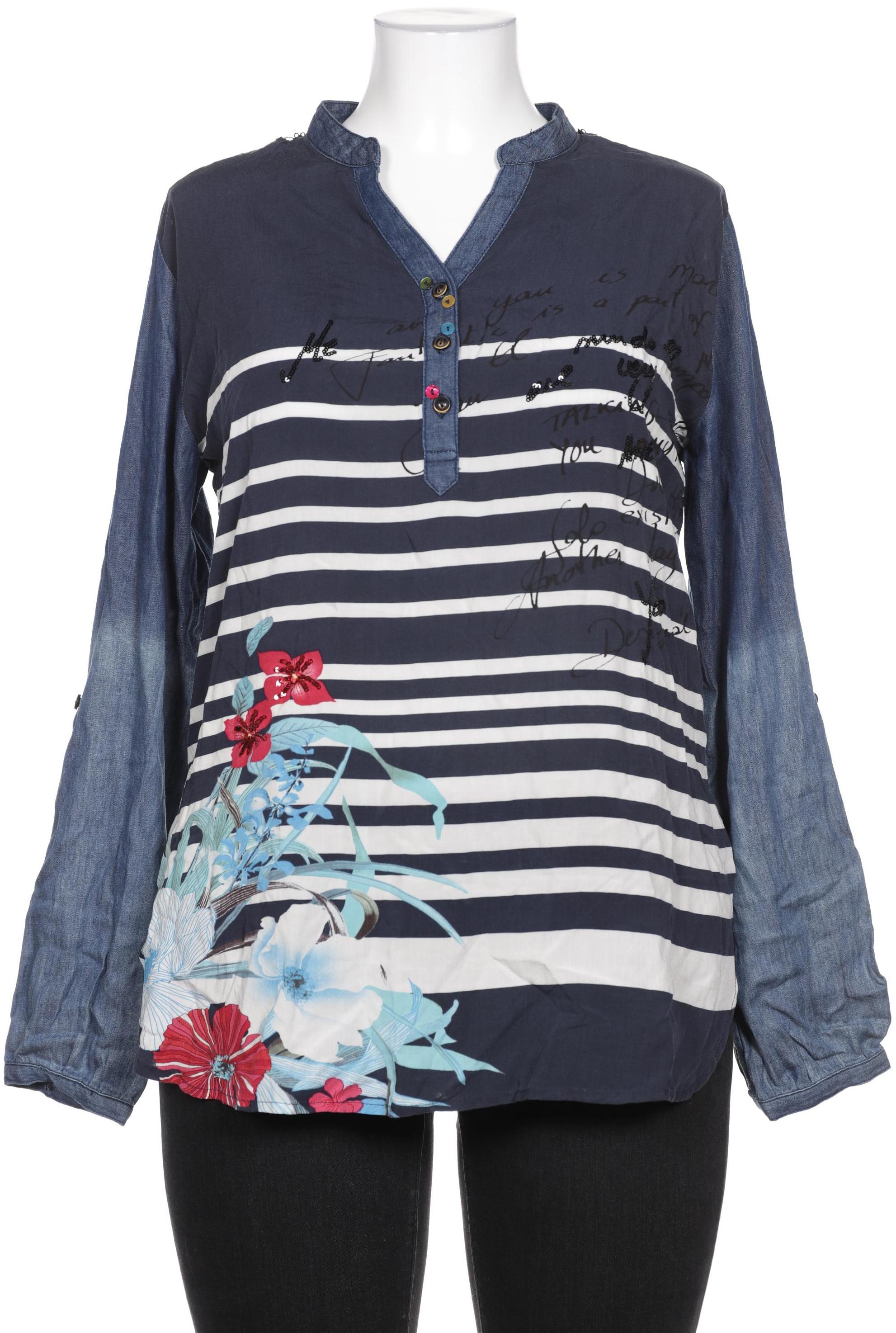 

Desigual Damen Bluse, marineblau, Gr. 44