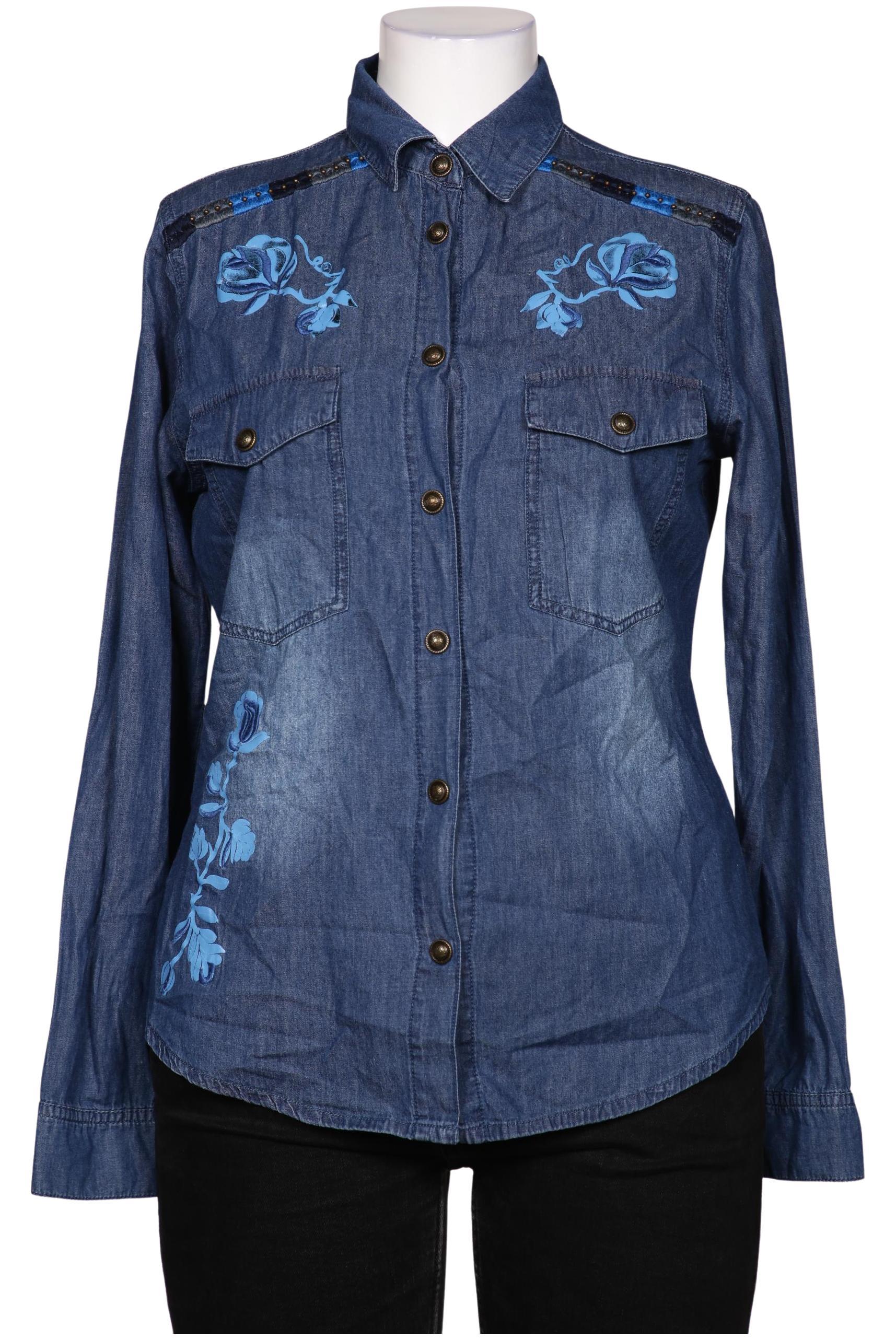 

Desigual Damen Bluse, blau, Gr. 44