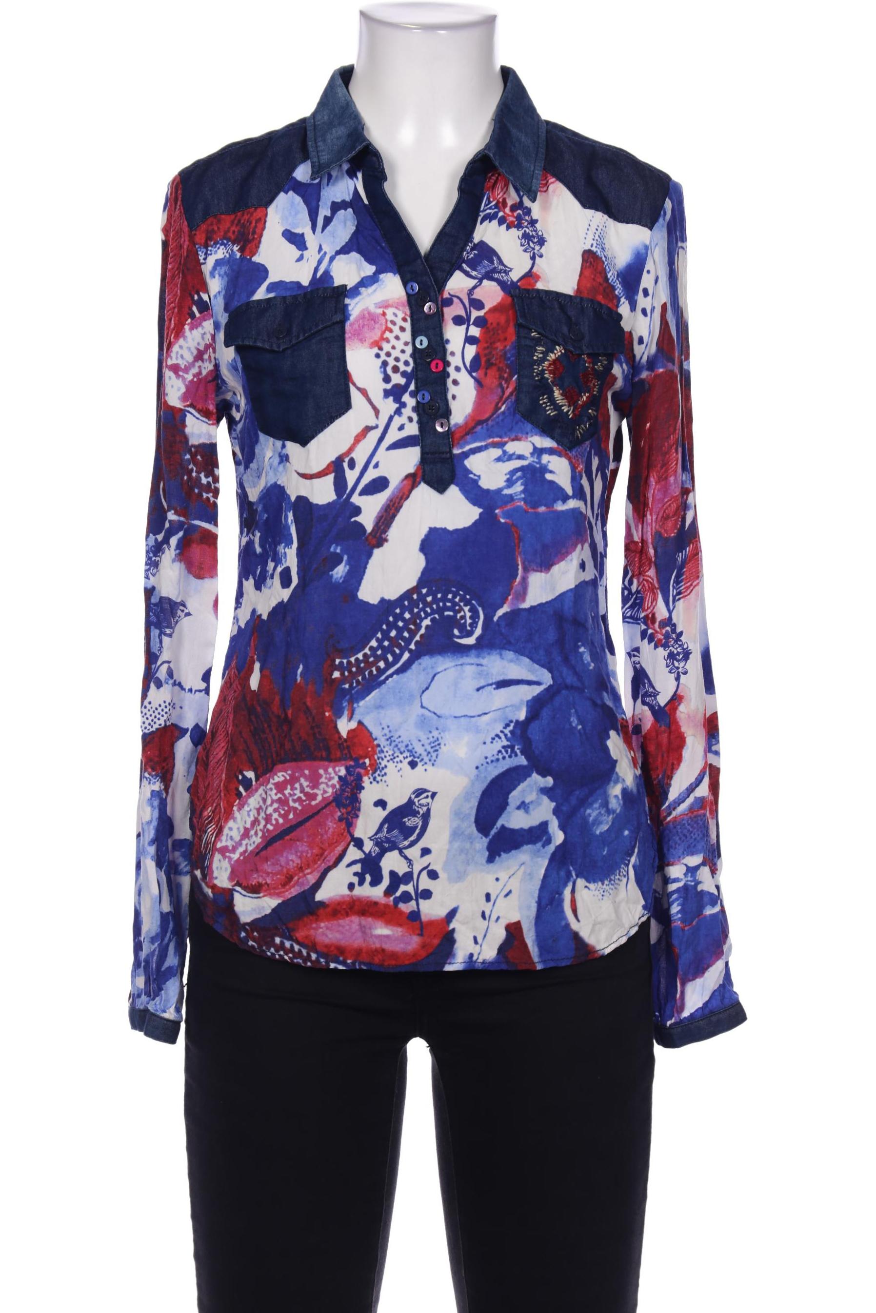 

Desigual Damen Bluse, blau, Gr. 36