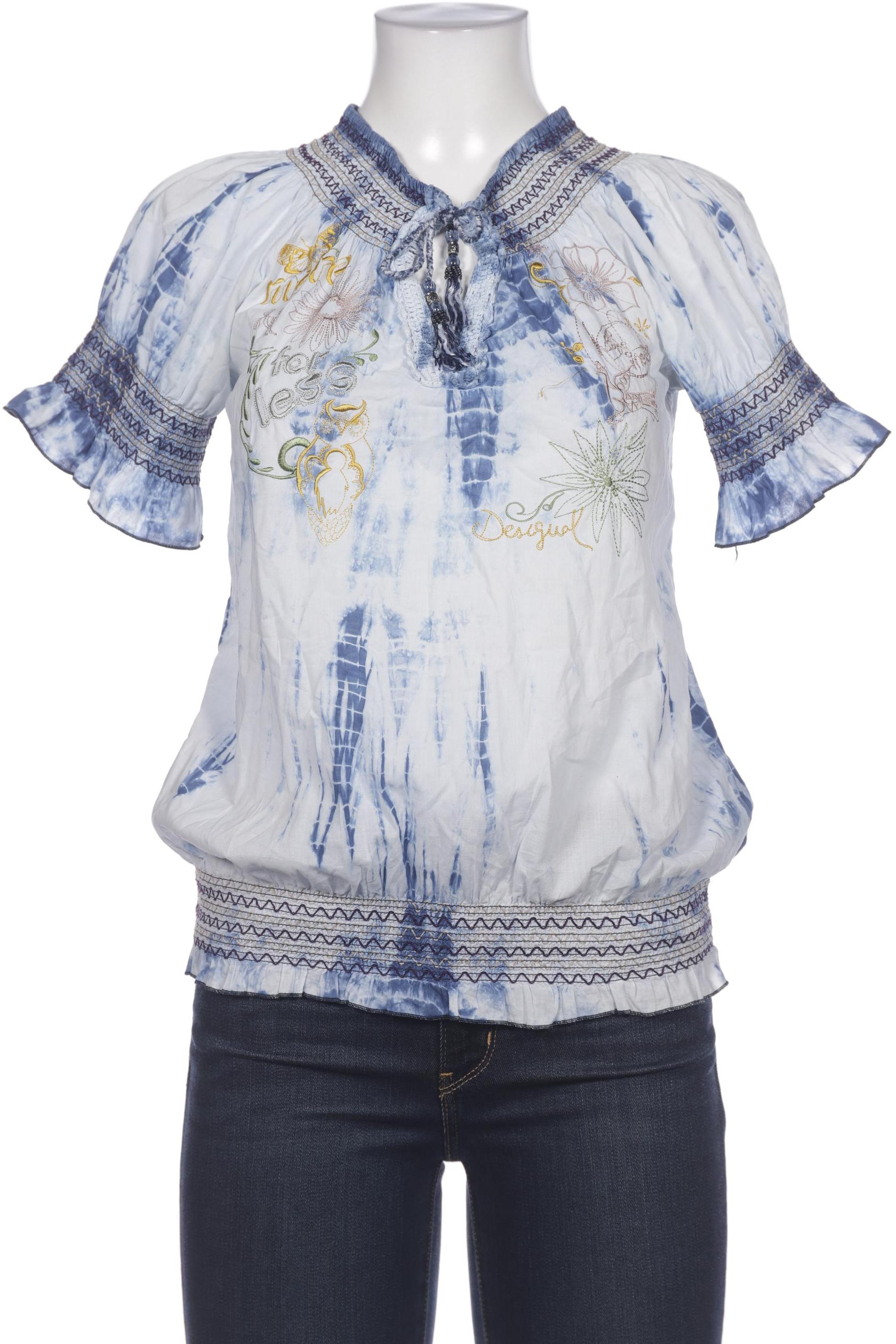 

Desigual Damen Bluse, blau, Gr. 38