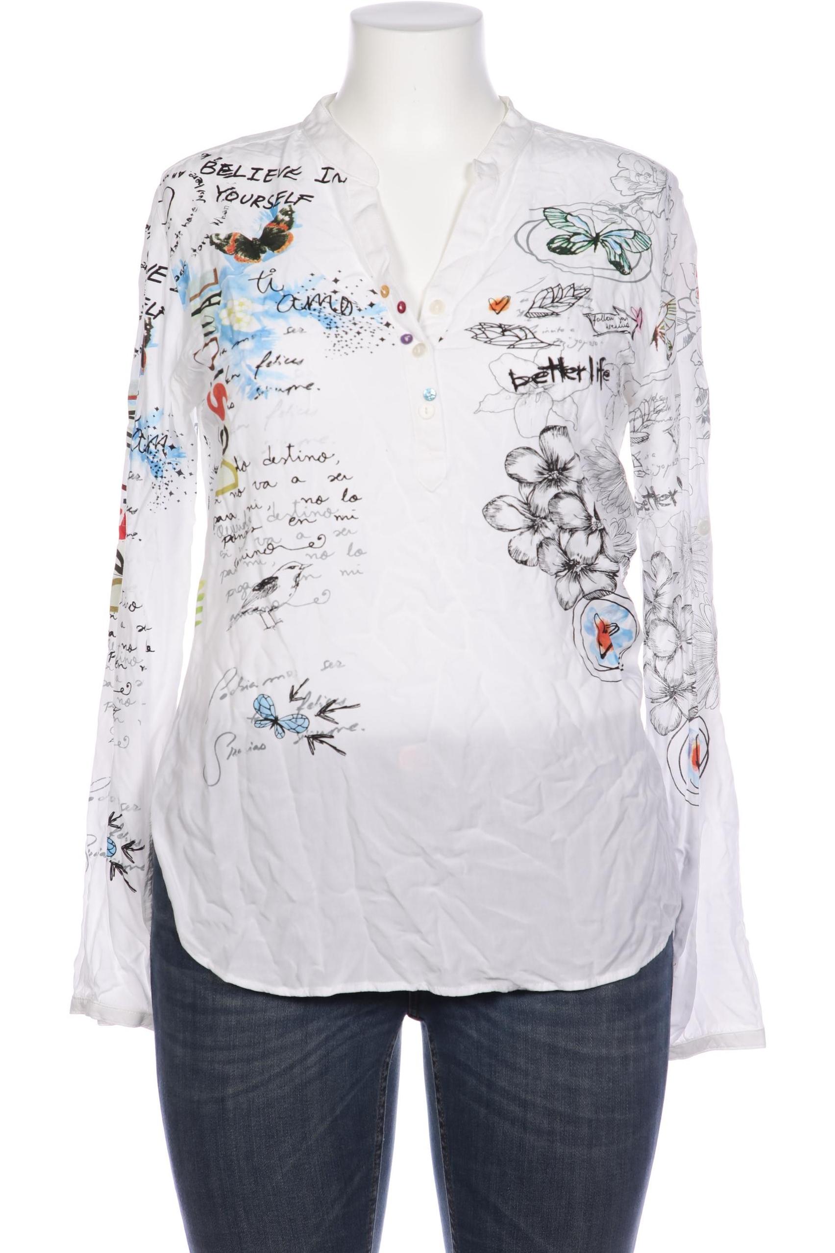 

Desigual Damen Bluse, weiß, Gr. 42